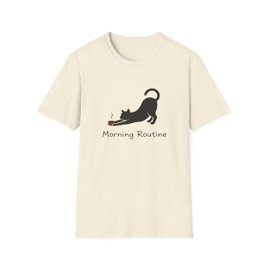 Morning Routine Cat & Coffee T-Shirt