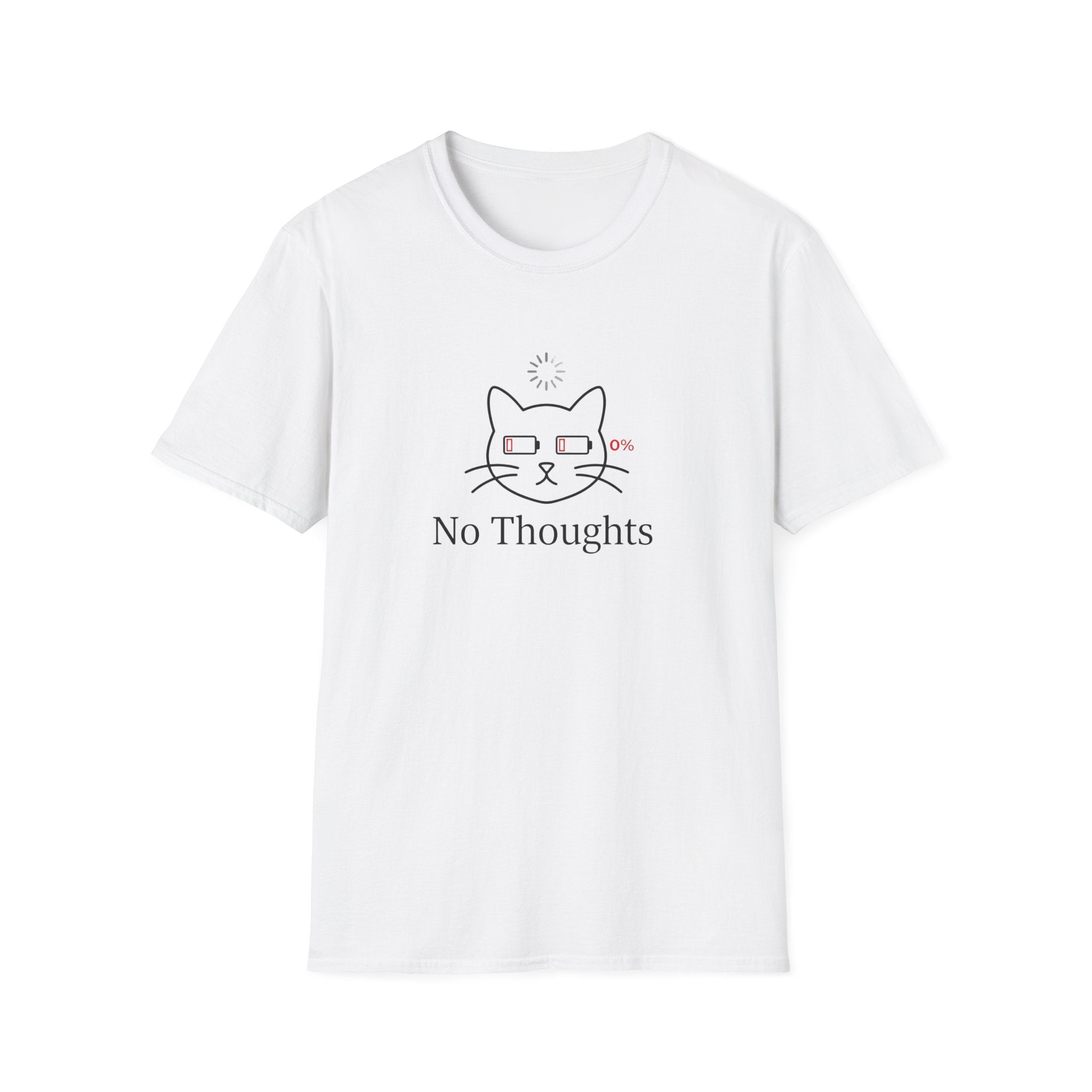 No Thoughts - Dead Battery. Club T-Shirt