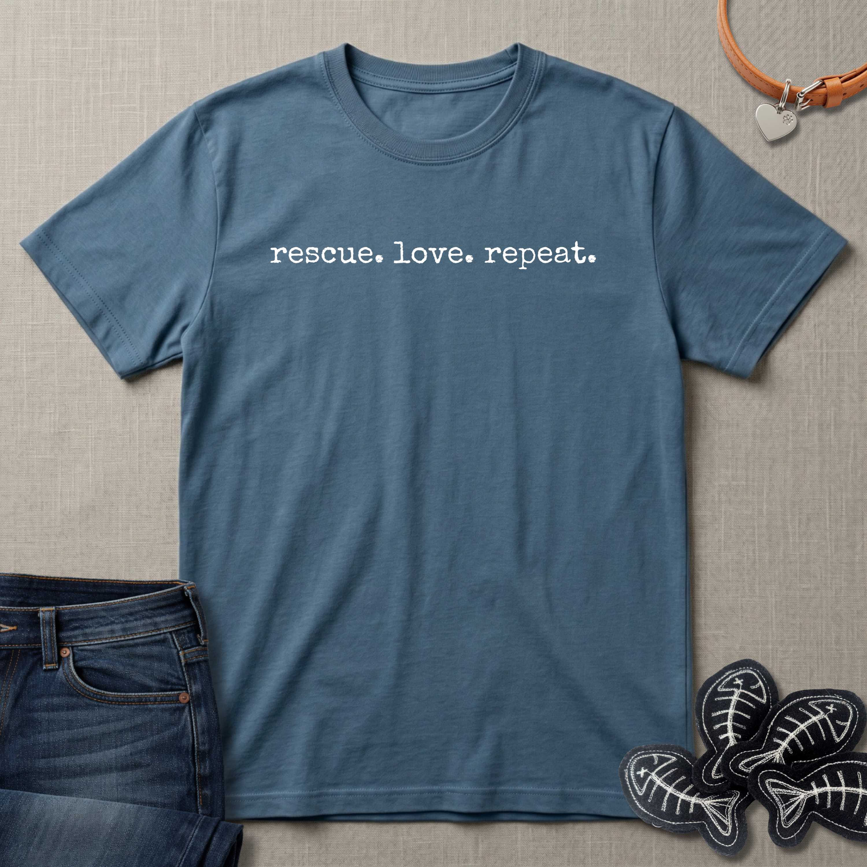 Rescue. Love. Repeat.  T-Shirt