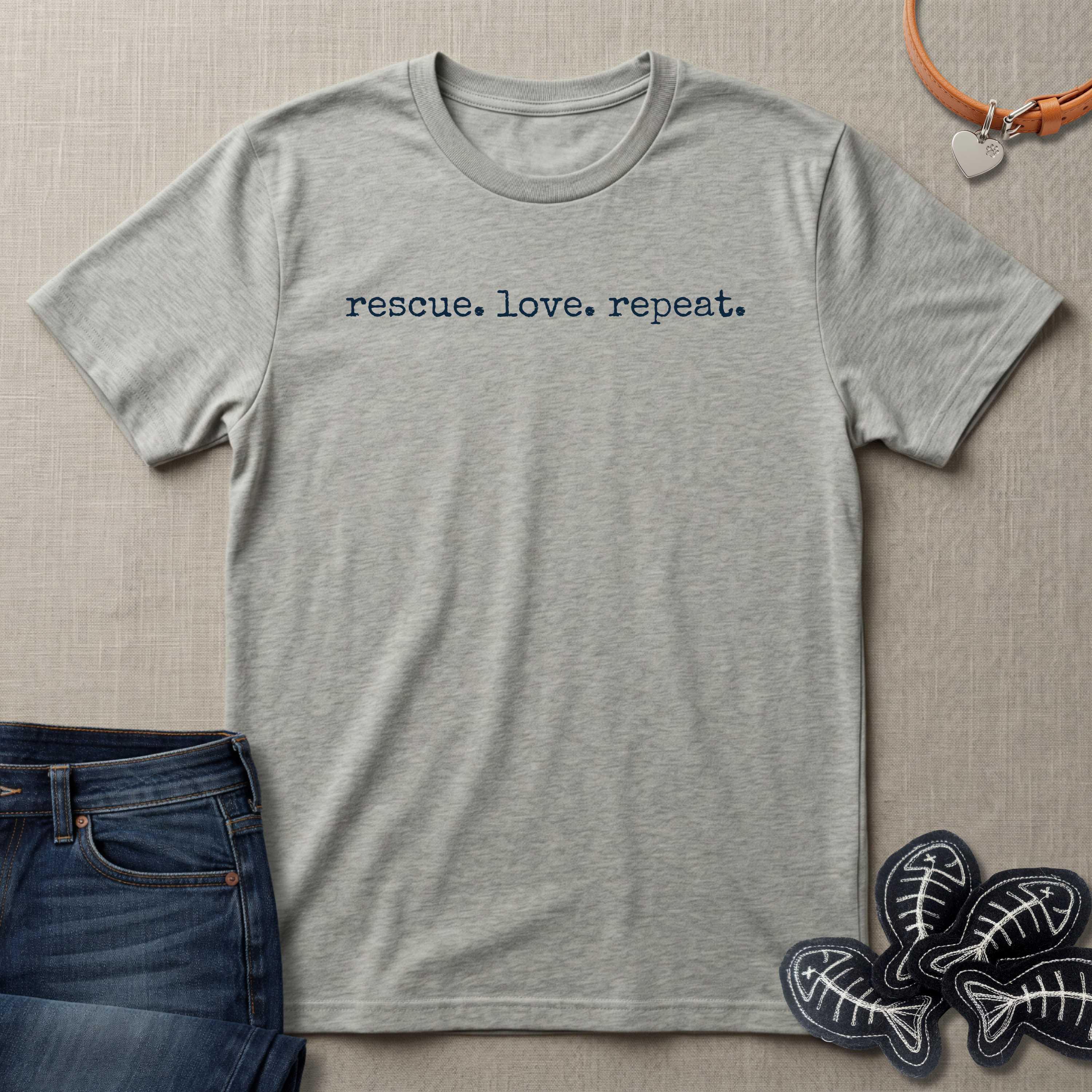Rescue. Love. Repeat.  T-Shirt