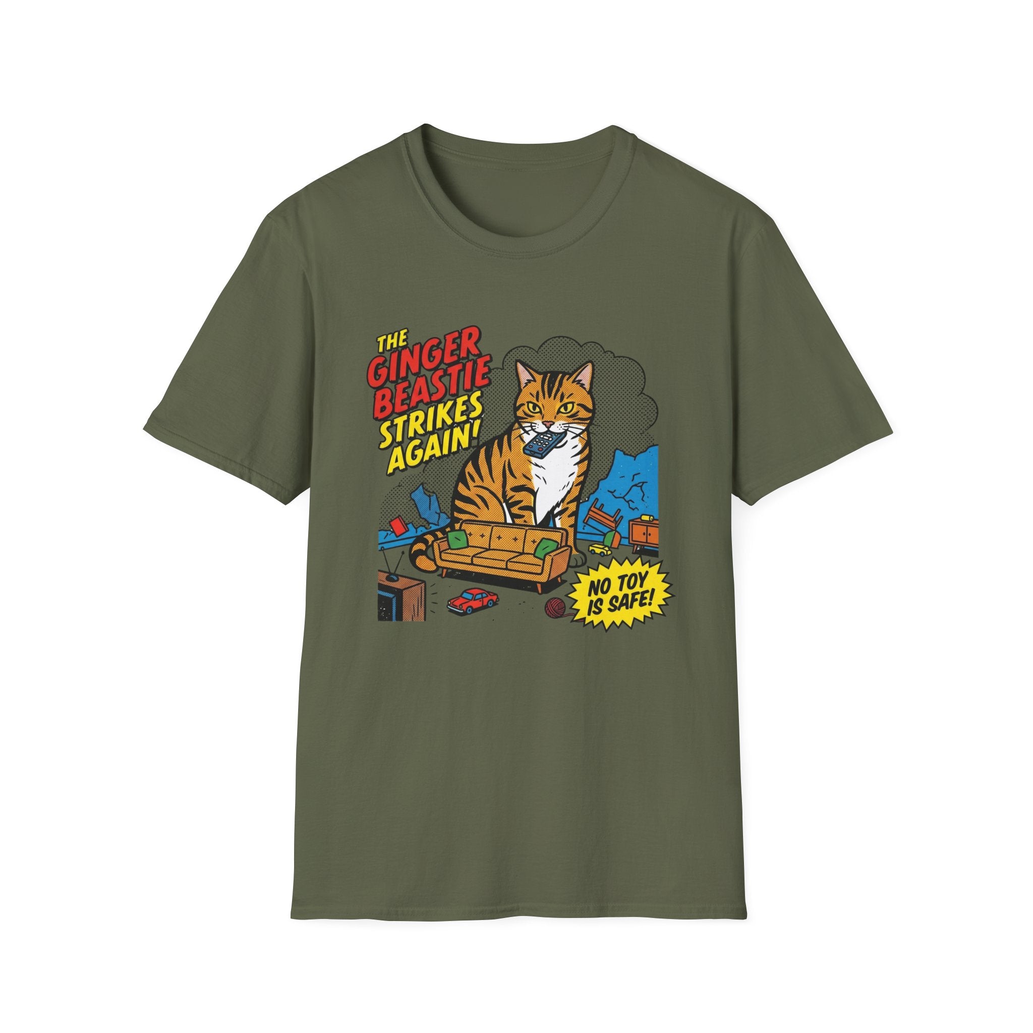 The Ginger Beastie Strikes Again Cat T-Shirt