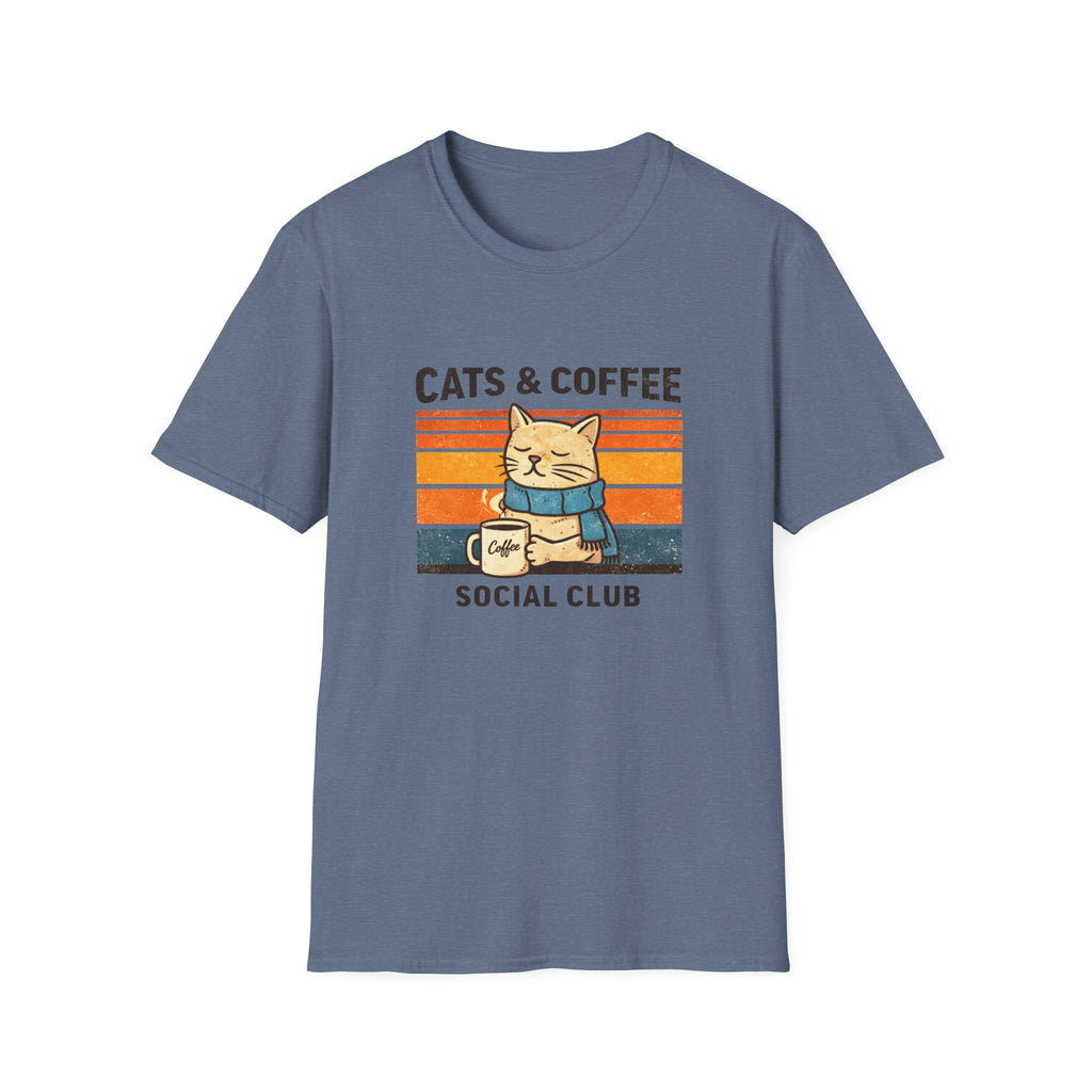 Cats & Coffee Social Club T-Shirt