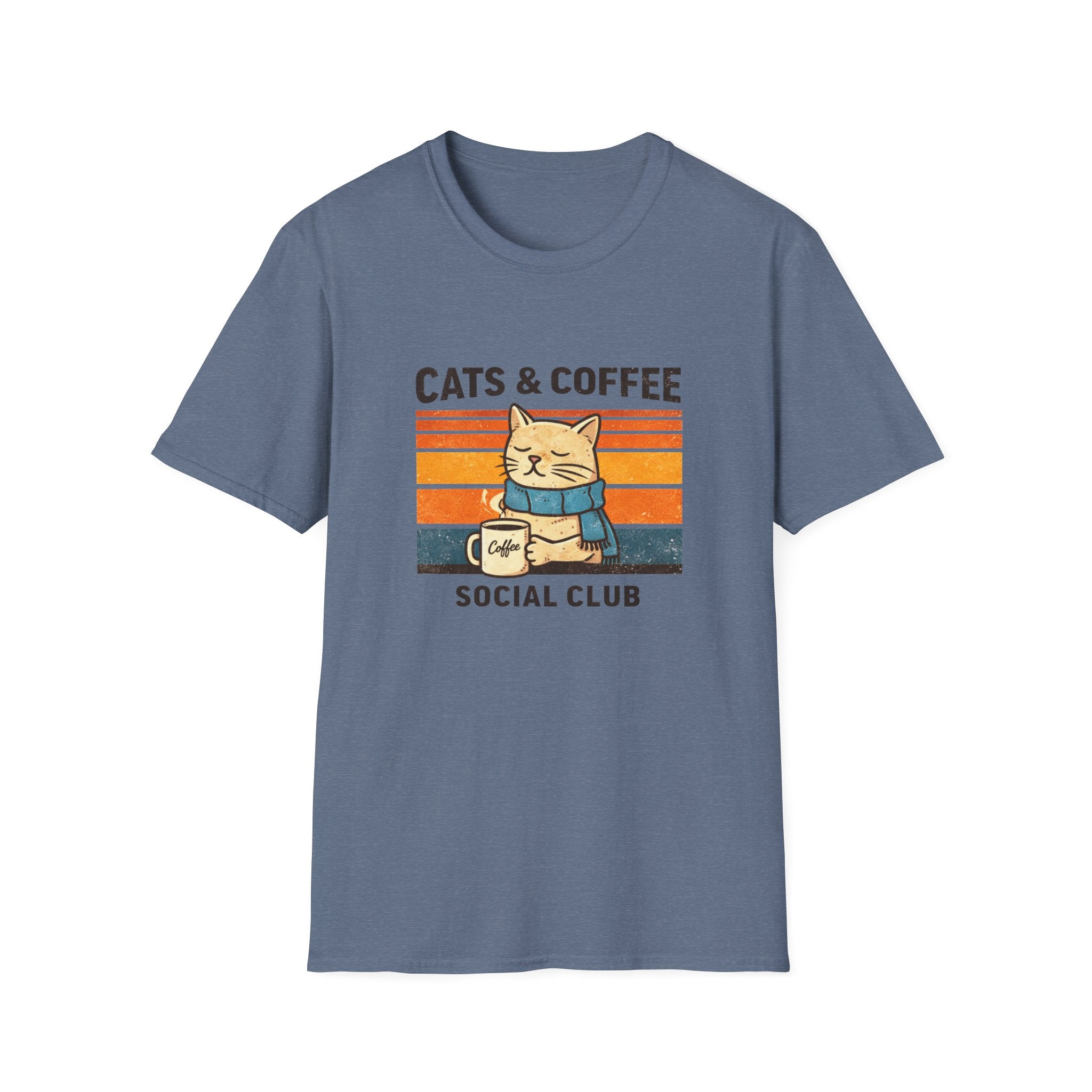 Cats & Coffee Social Club T-Shirt
