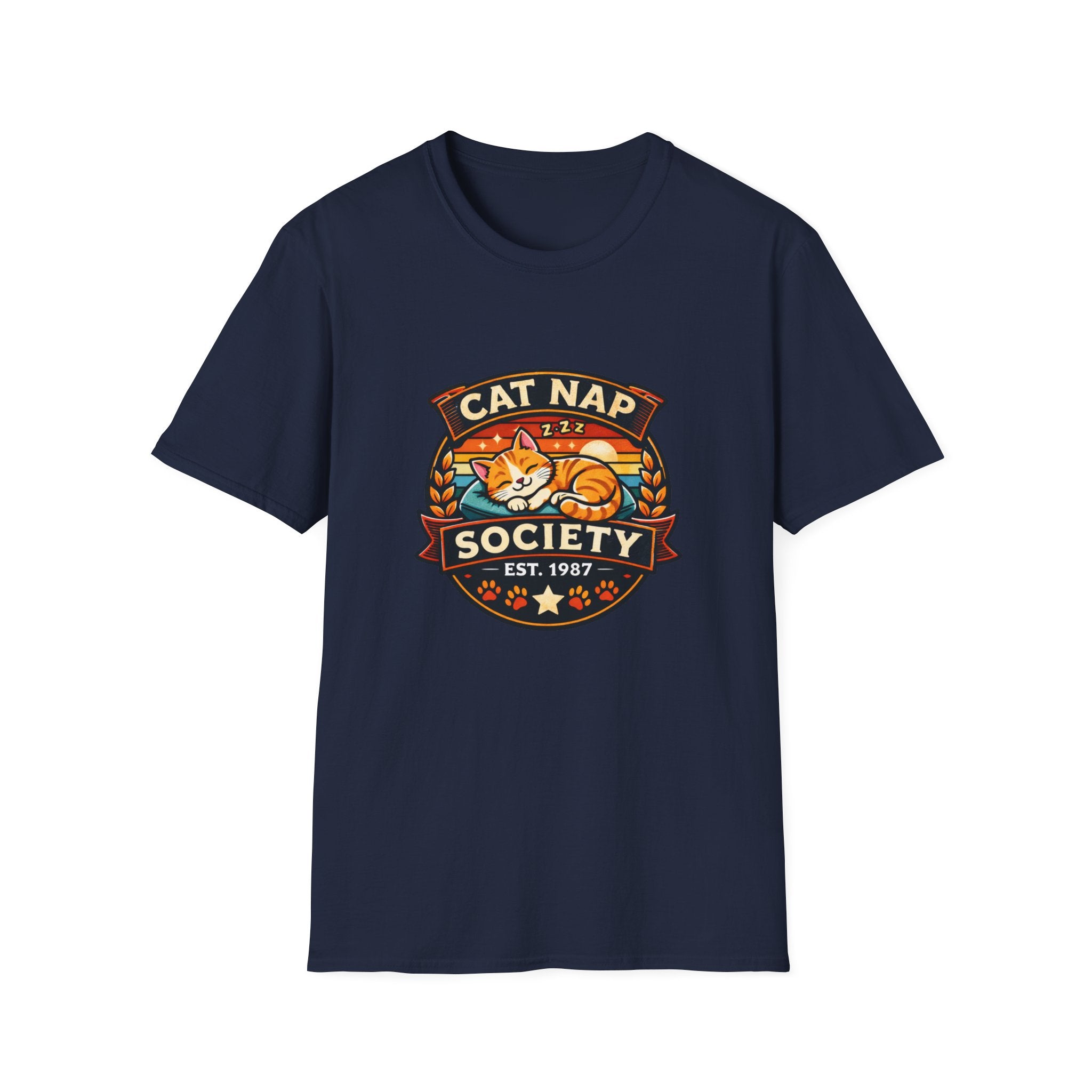 Cat Nap Society Orange Tabby T-Shirt