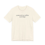 Powered by Coffee & Dogs (text) T-Shirt