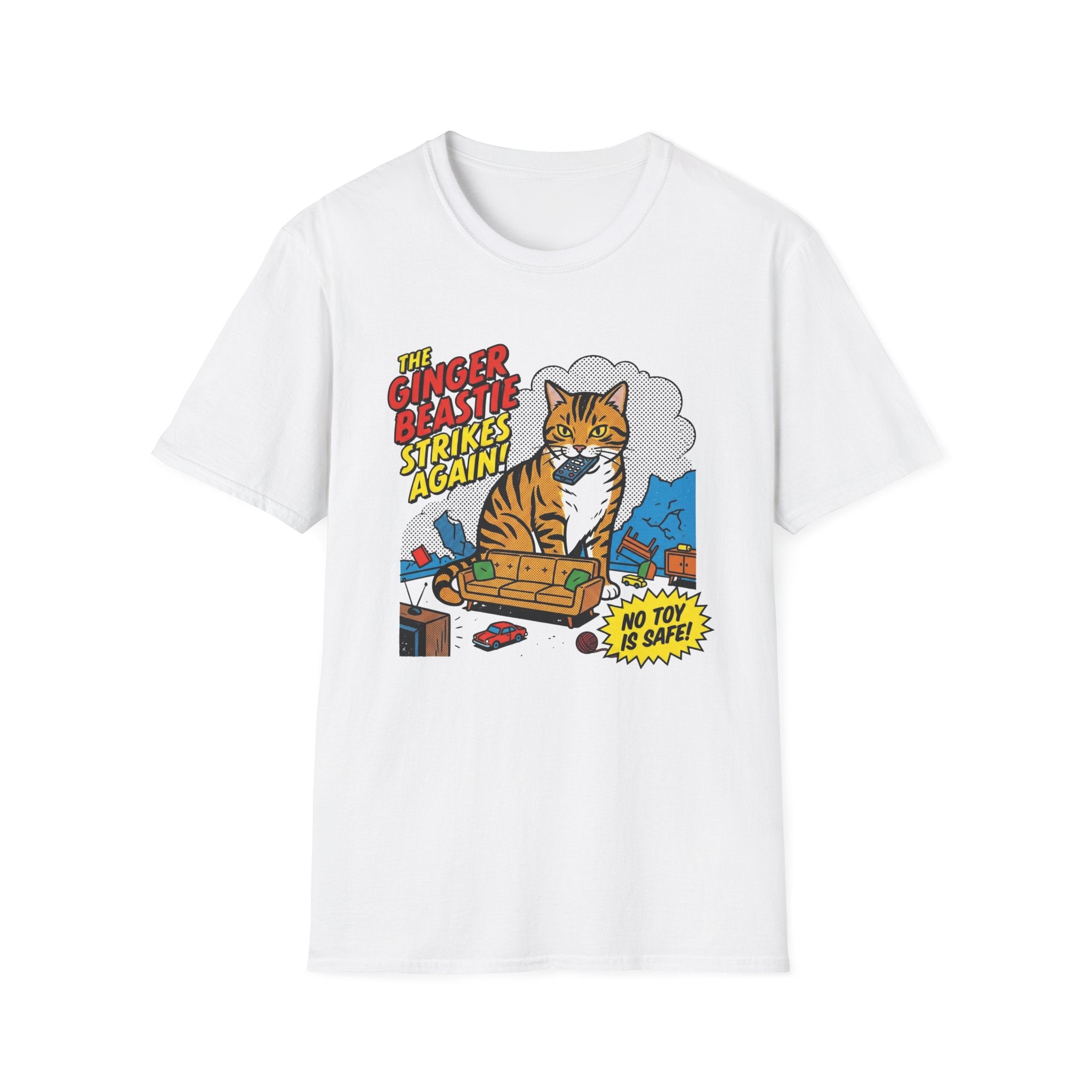 The Ginger Beastie Strikes Again Cat T-Shirt