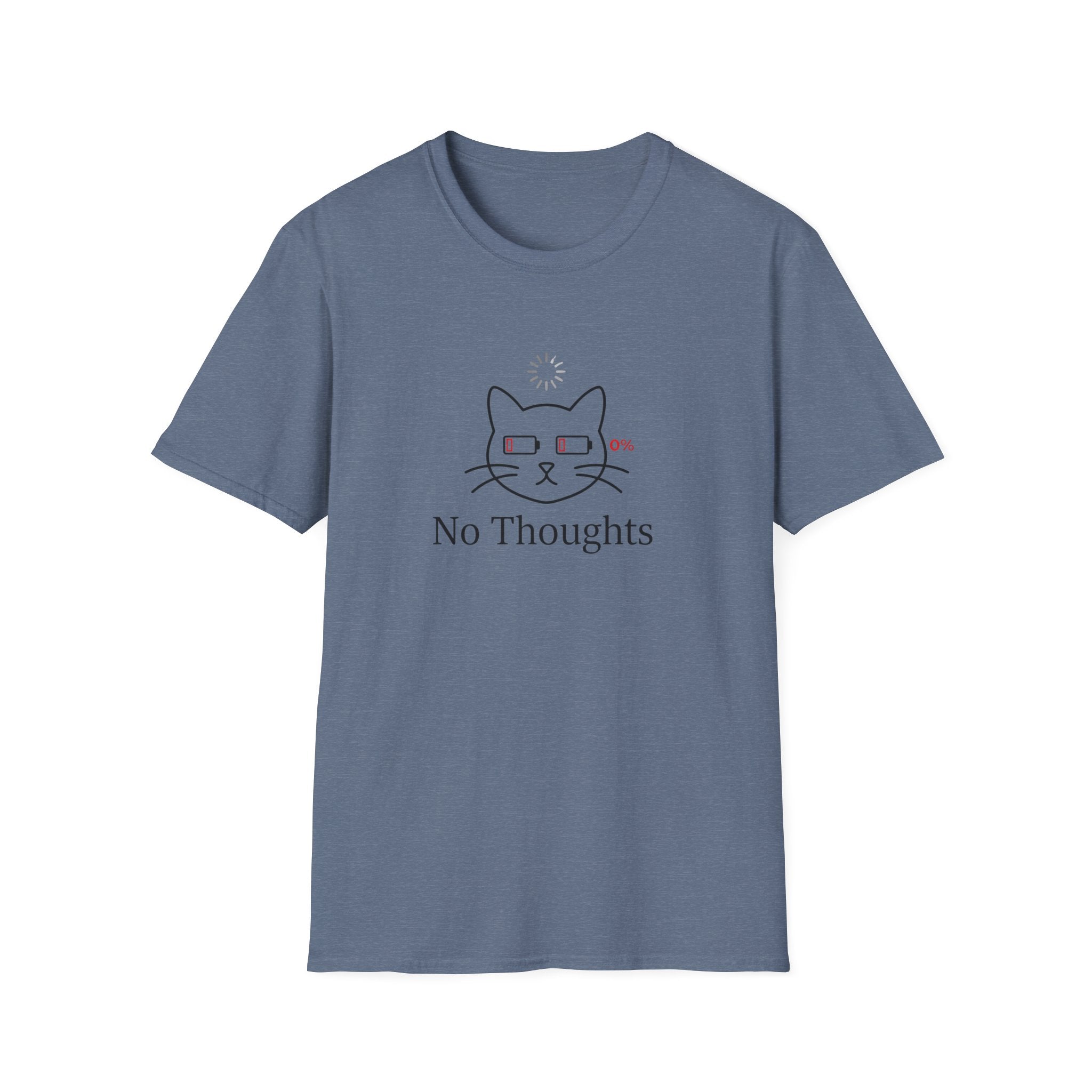 No Thoughts - Dead Battery. Club T-Shirt