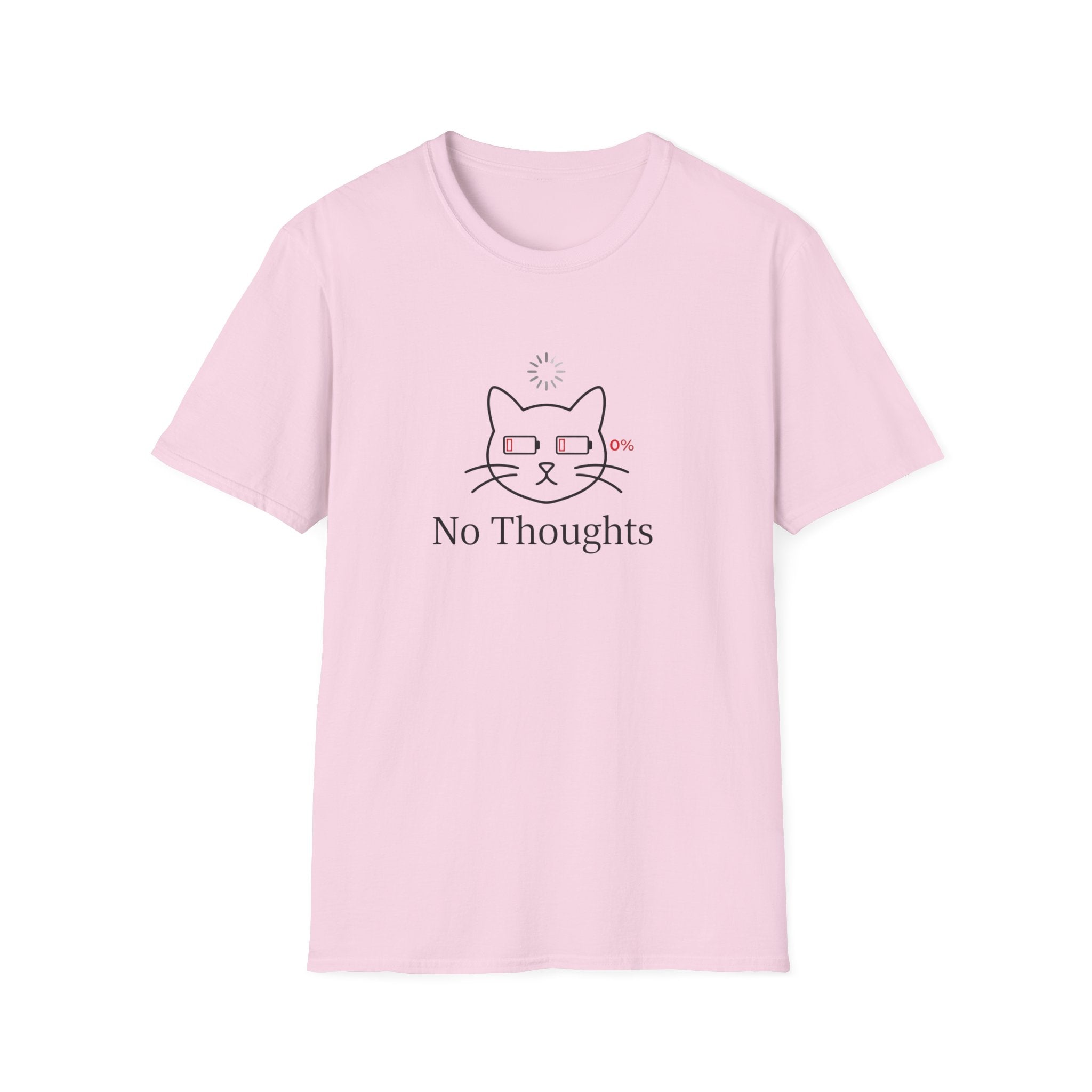No Thoughts - Dead Battery. Club T-Shirt