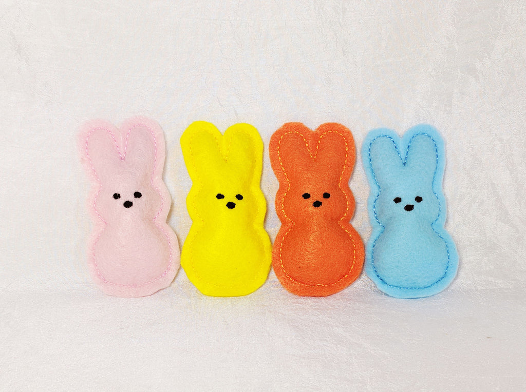 Marshmallow Bunny Catnip Toy Set