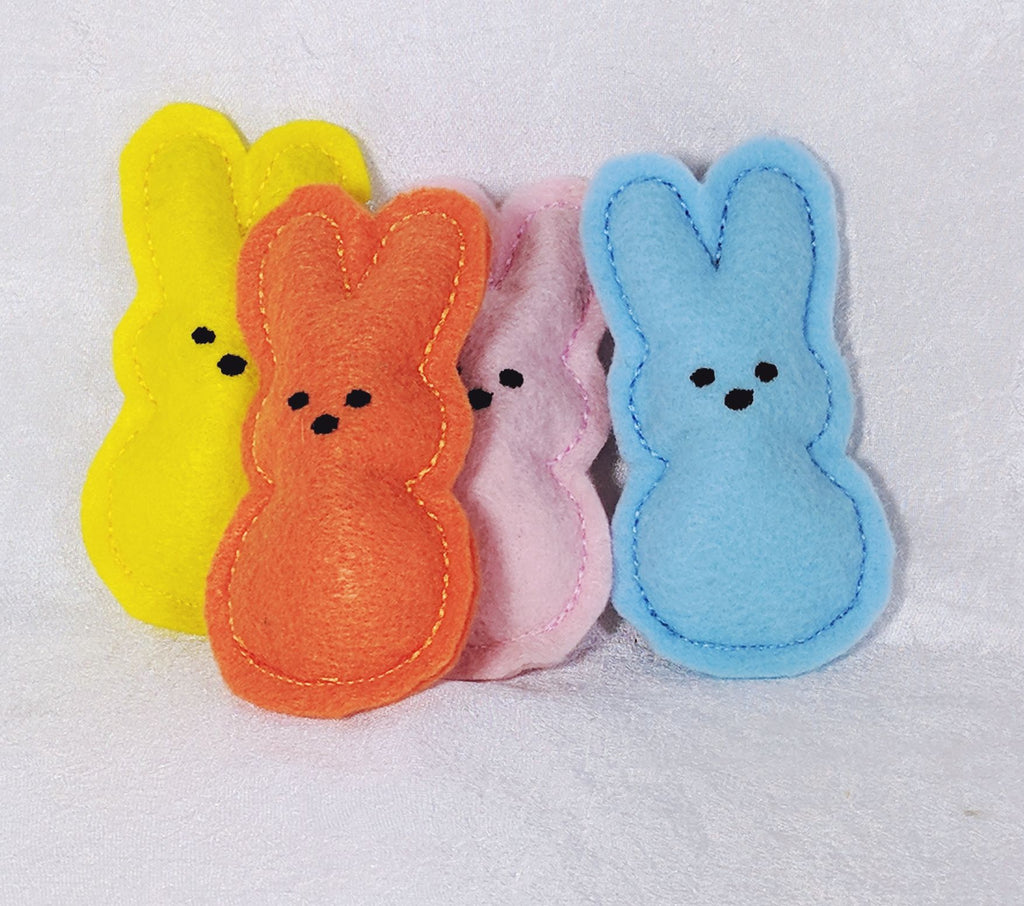 Marshmallow Bunny Catnip Toy Set