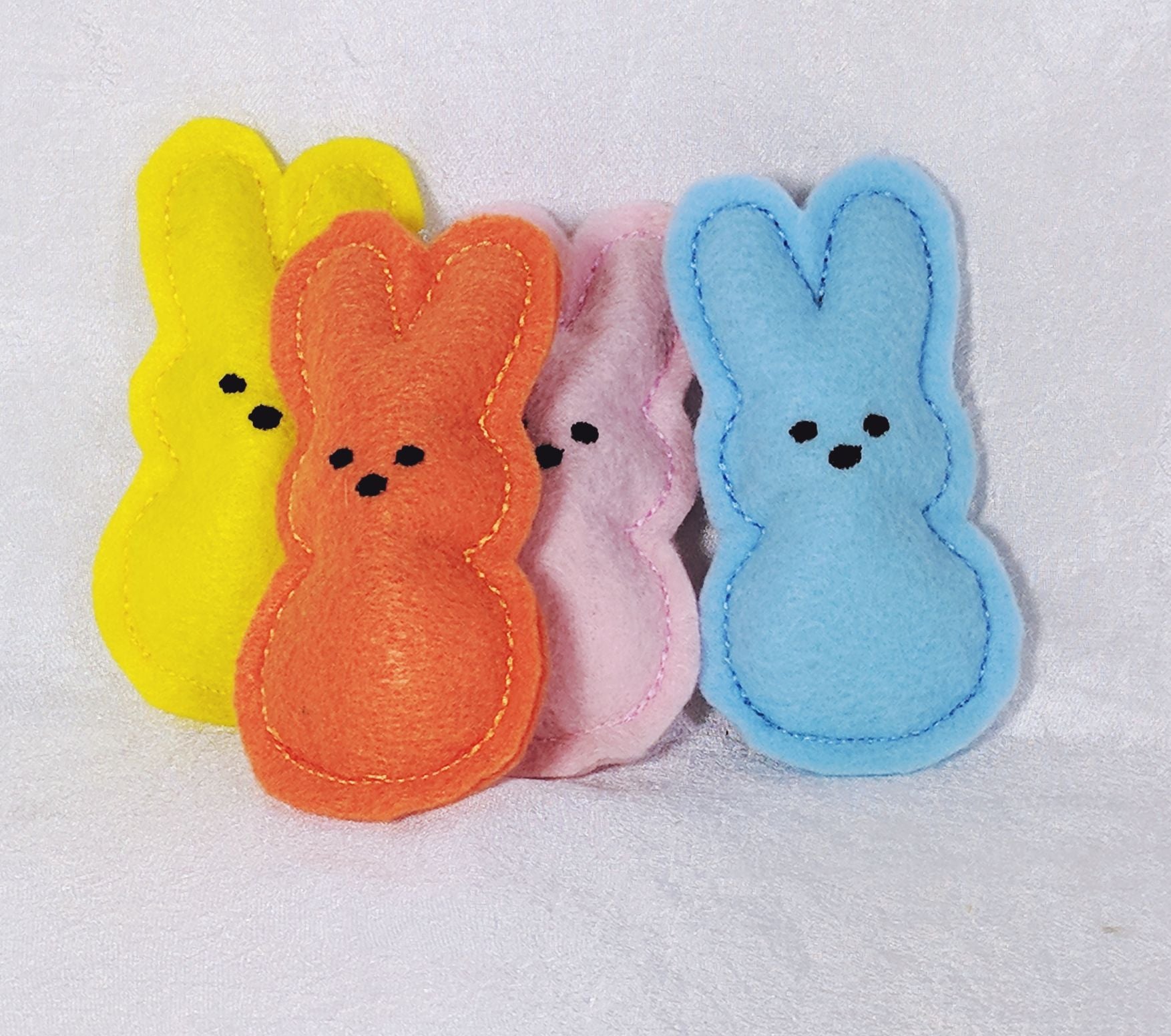 Marshmallow Bunny Catnip Toy Set