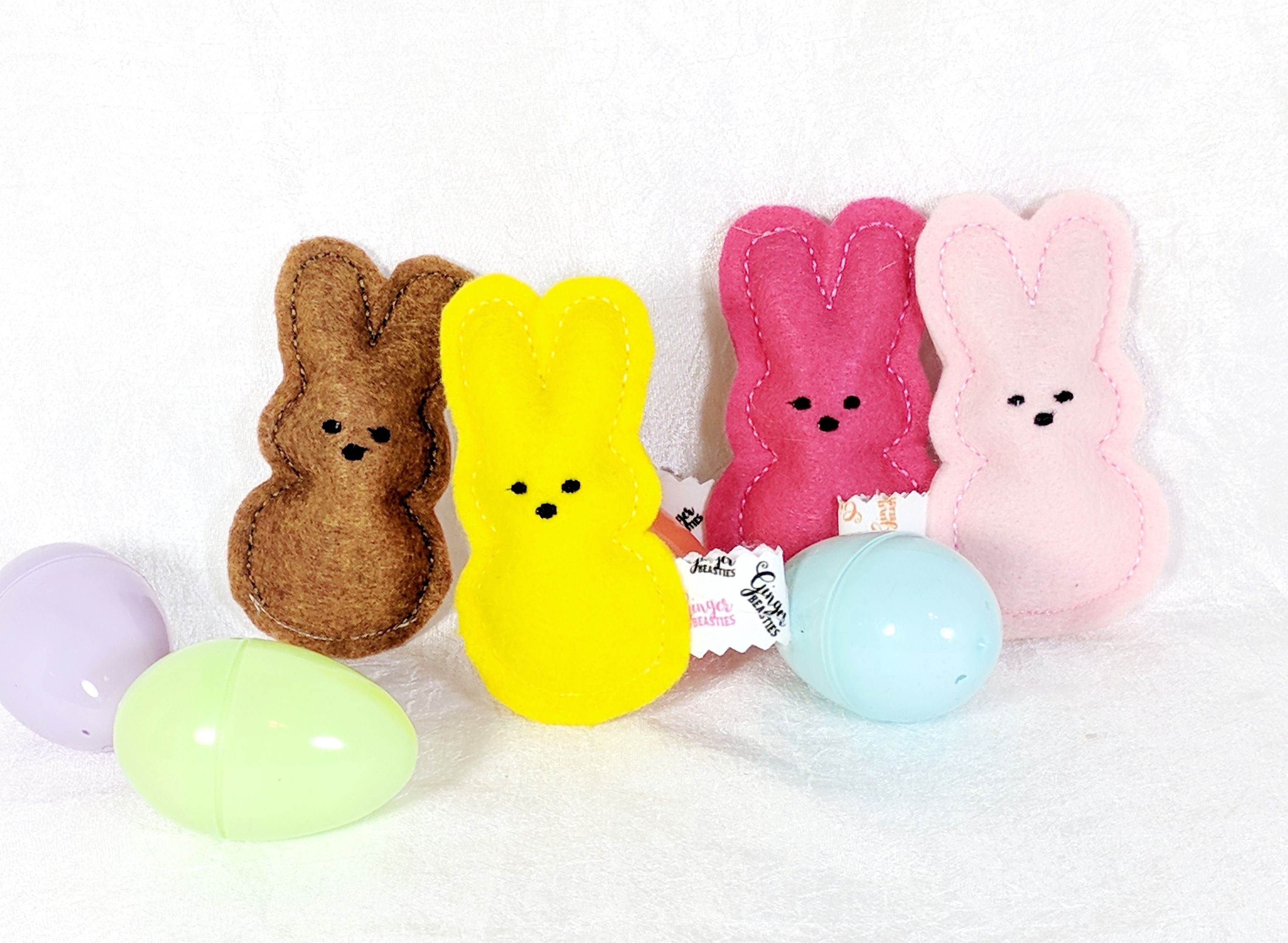 Marshmallow Bunny Catnip Toy Set