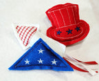Independence Day Catnip Toys – Handmade Patriotic Set of 3