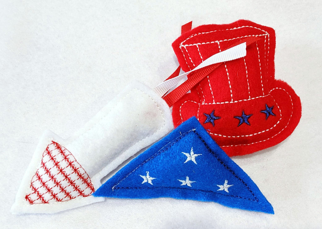 Independence Day Catnip Toys – Handmade Patriotic Set of 3