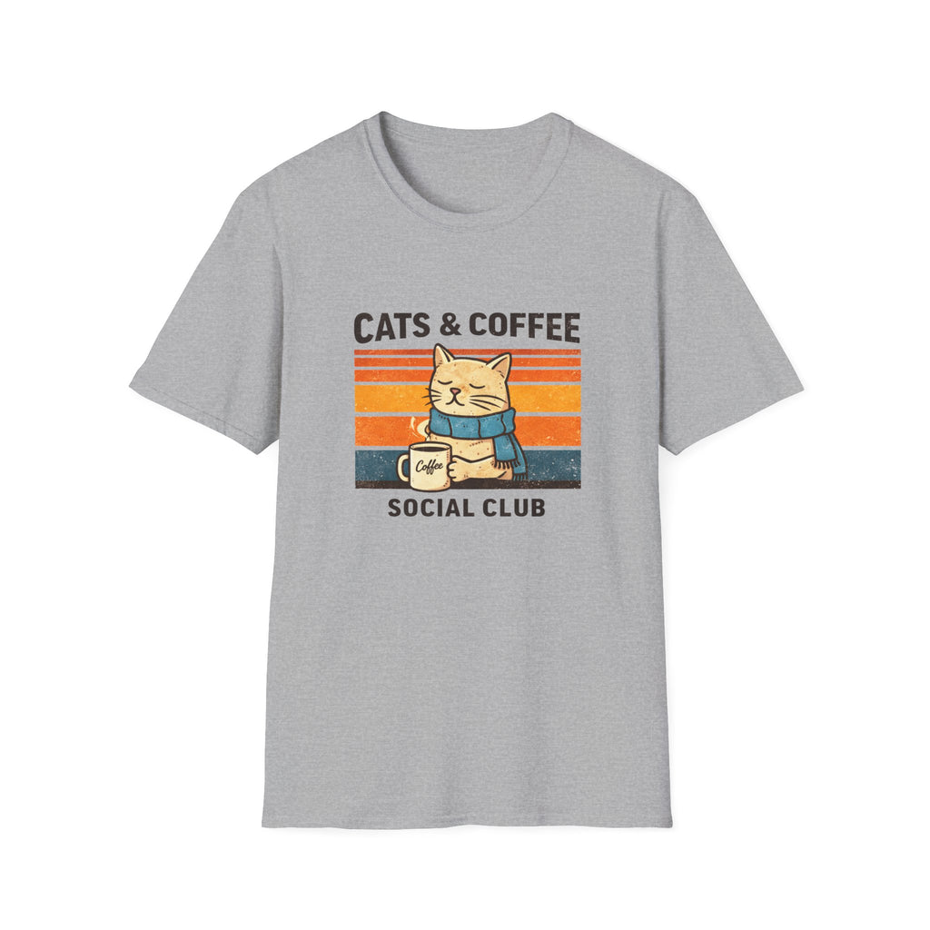 Cats & Coffee Social Club T-Shirt