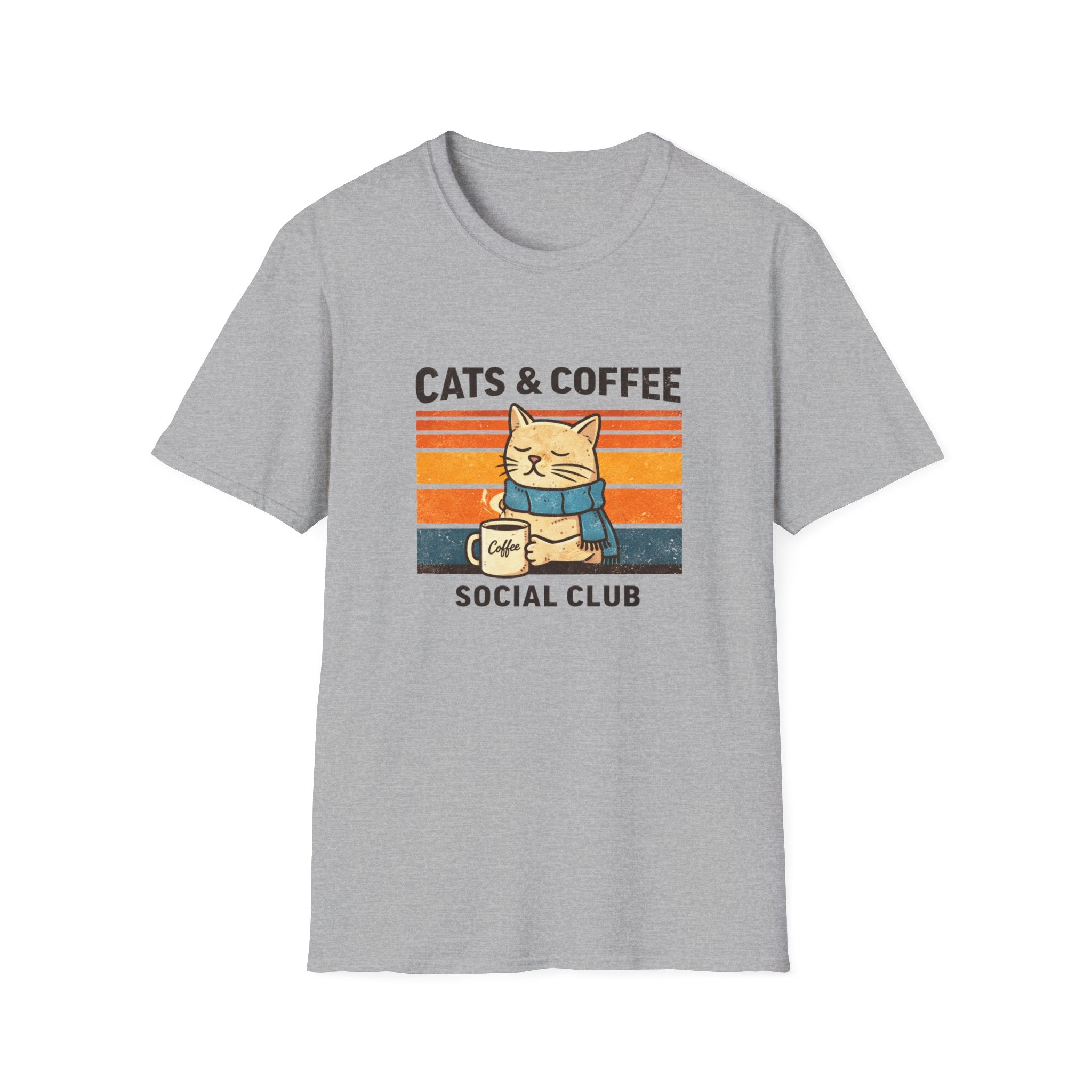 Cats & Coffee Social Club T-Shirt