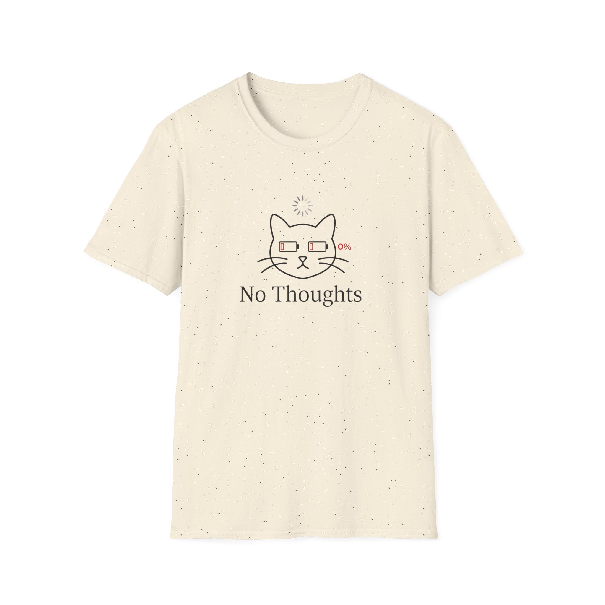 No Thoughts - Dead Battery. Club T-Shirt