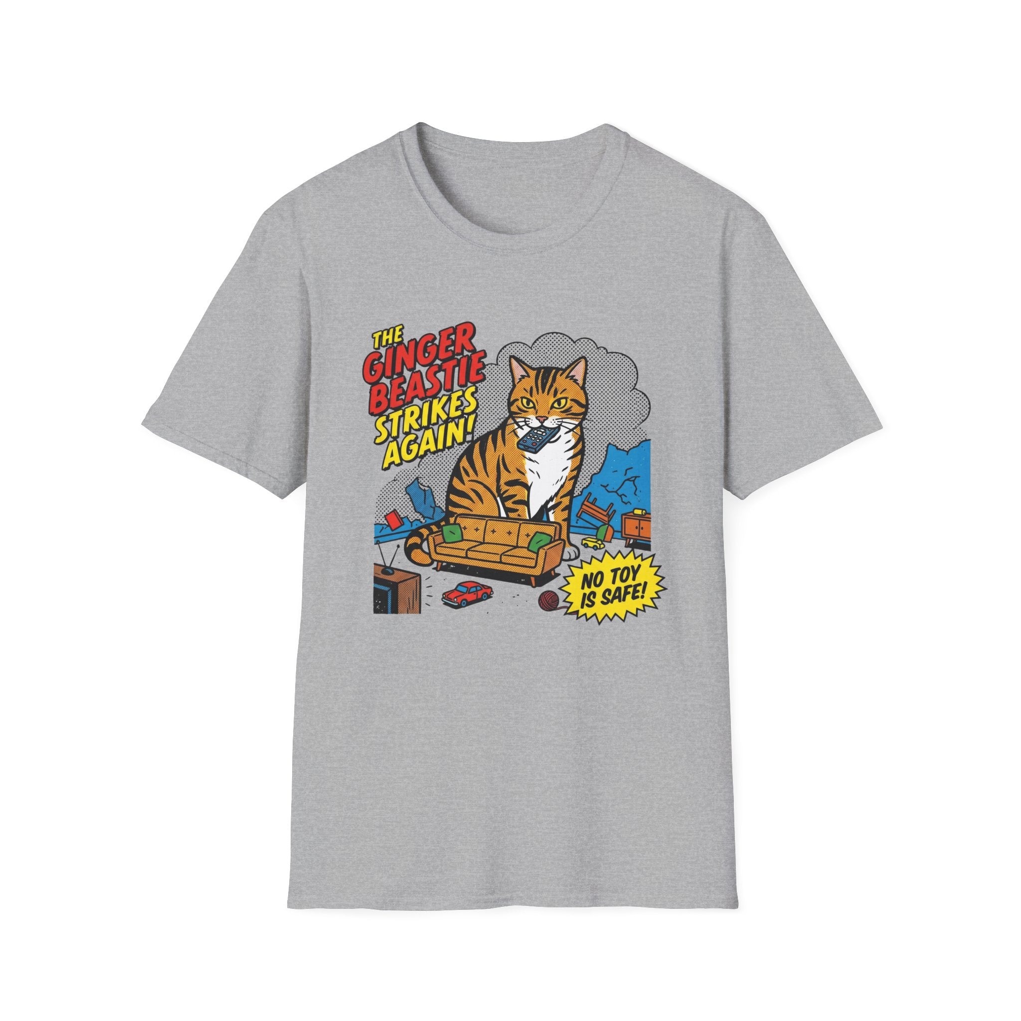 The Ginger Beastie Strikes Again Cat T-Shirt