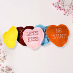 Conversation Heart Catnip Toys – Handmade Valentine's Set of 5