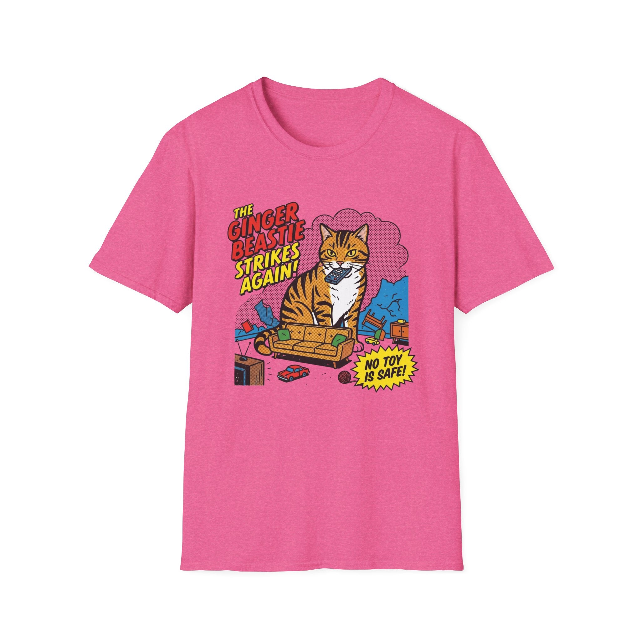 The Ginger Beastie Strikes Again Cat T-Shirt