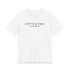 Powered by Coffee & Dogs (text) T-Shirt