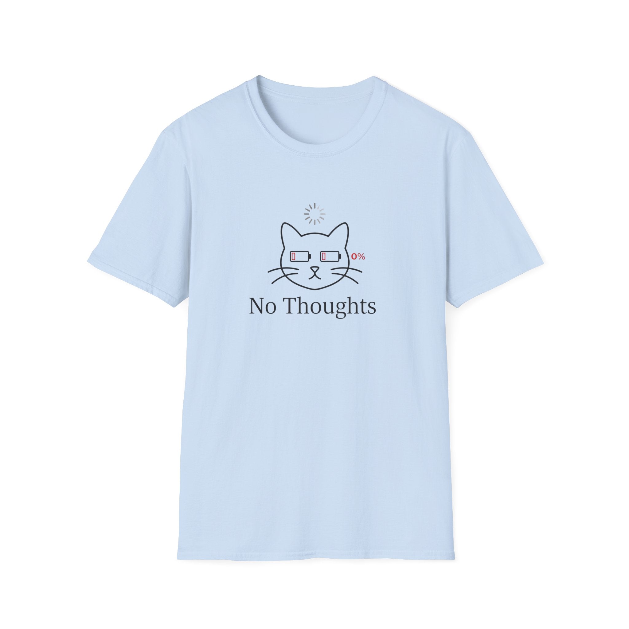 No Thoughts - Dead Battery. Club T-Shirt