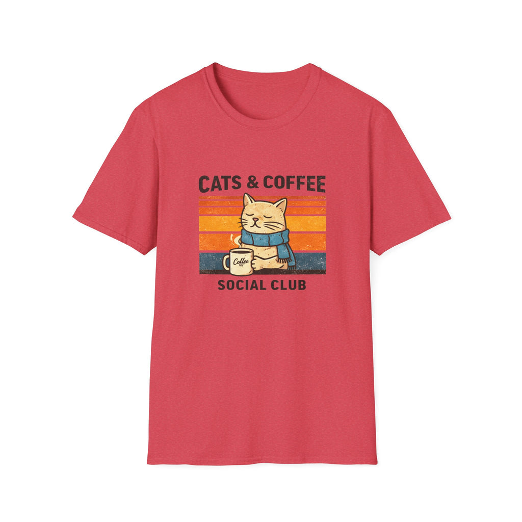 Cats & Coffee Social Club T-Shirt