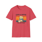 Cats & Coffee Social Club T-Shirt