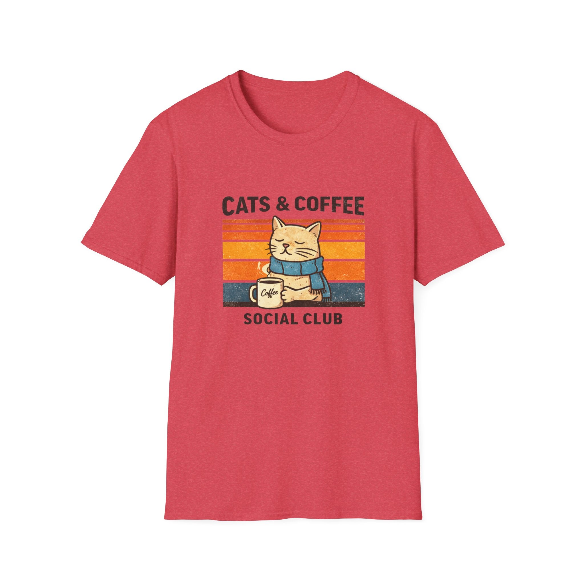 Cats & Coffee Social Club T-Shirt