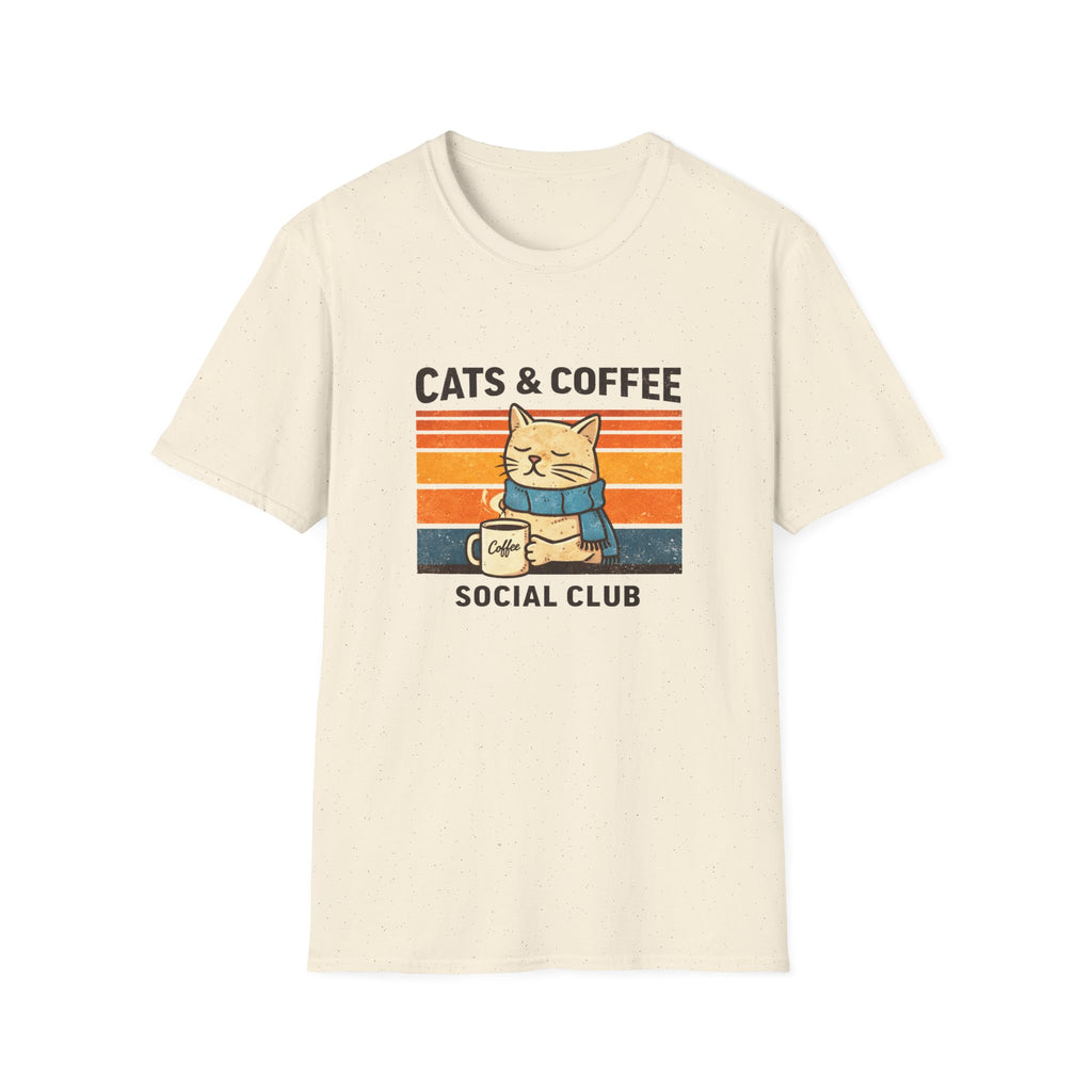 Cats & Coffee Social Club T-Shirt