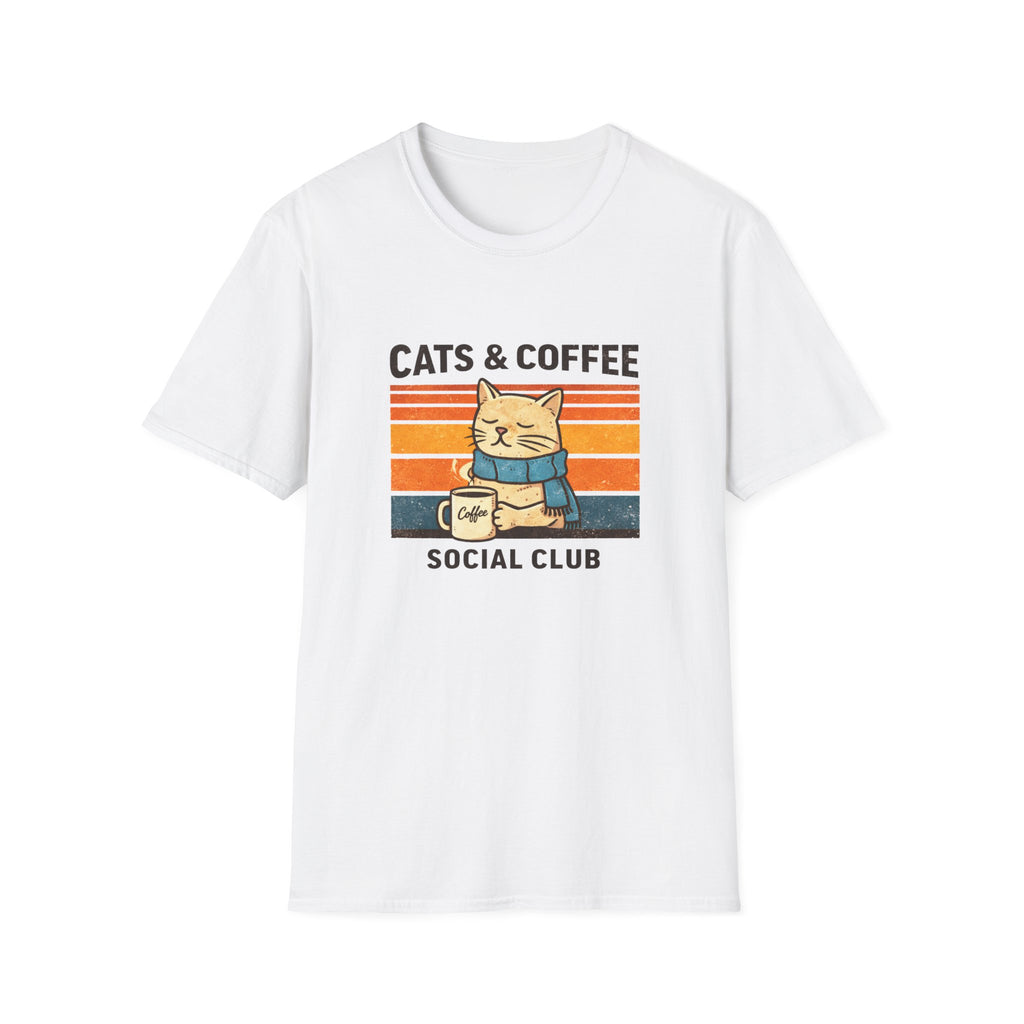 Cats & Coffee Social Club T-Shirt