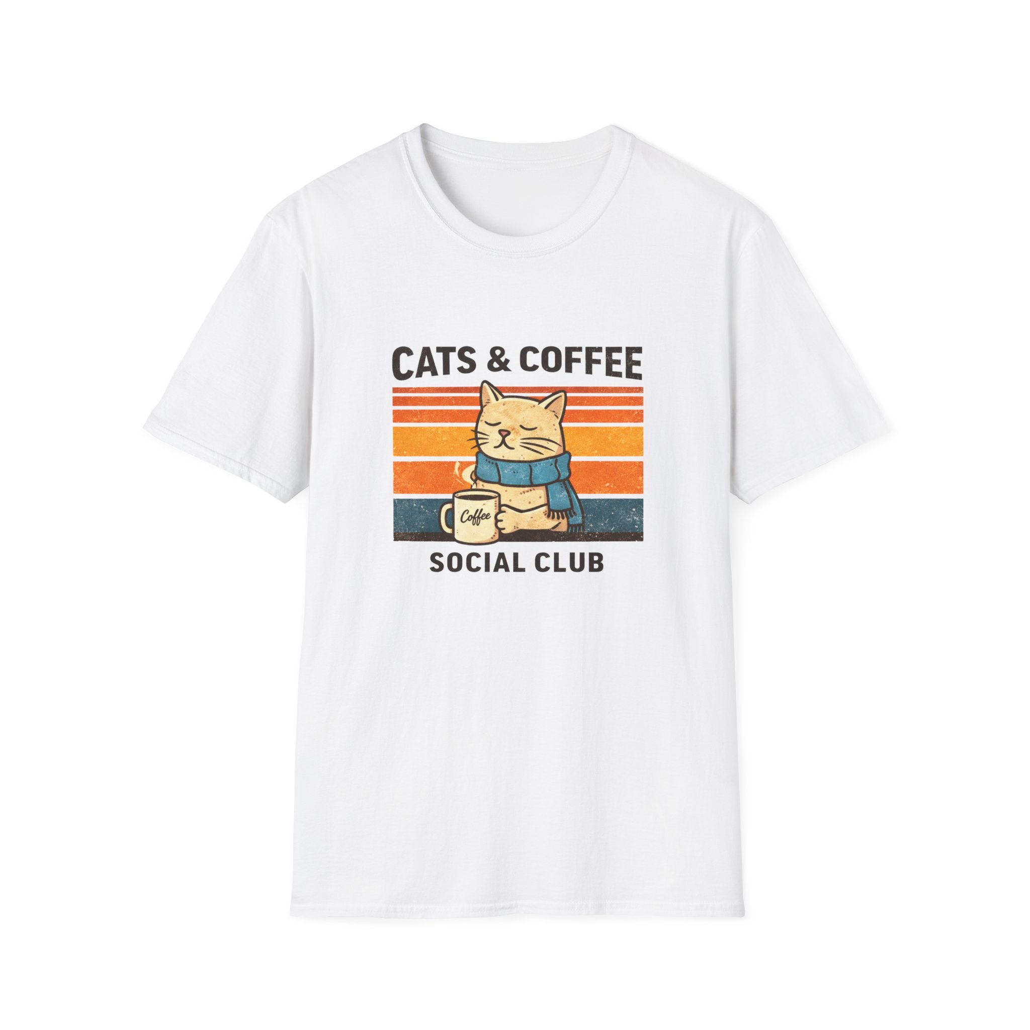 Cats & Coffee Social Club T-Shirt