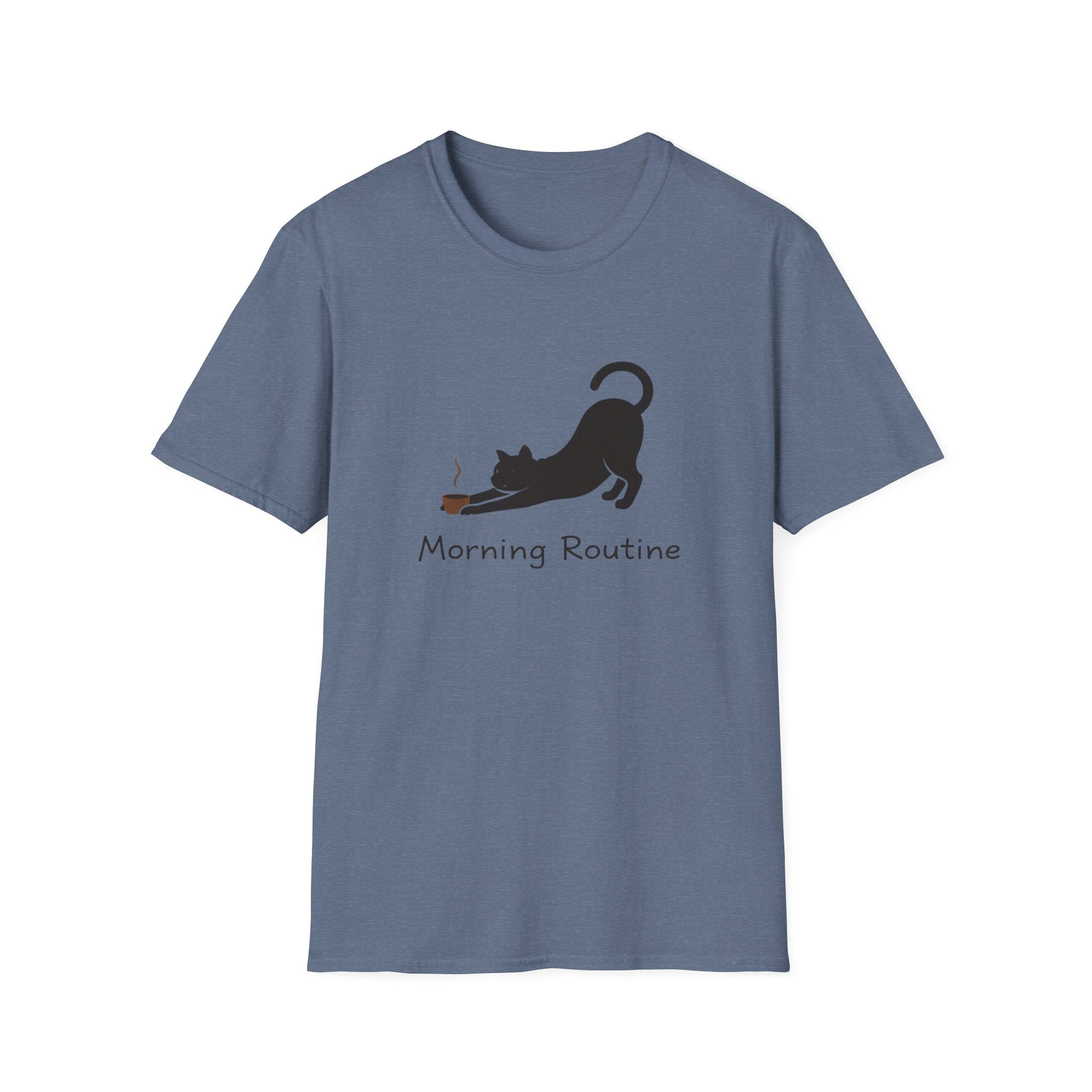 Morning Routine Cat & Coffee T-Shirt