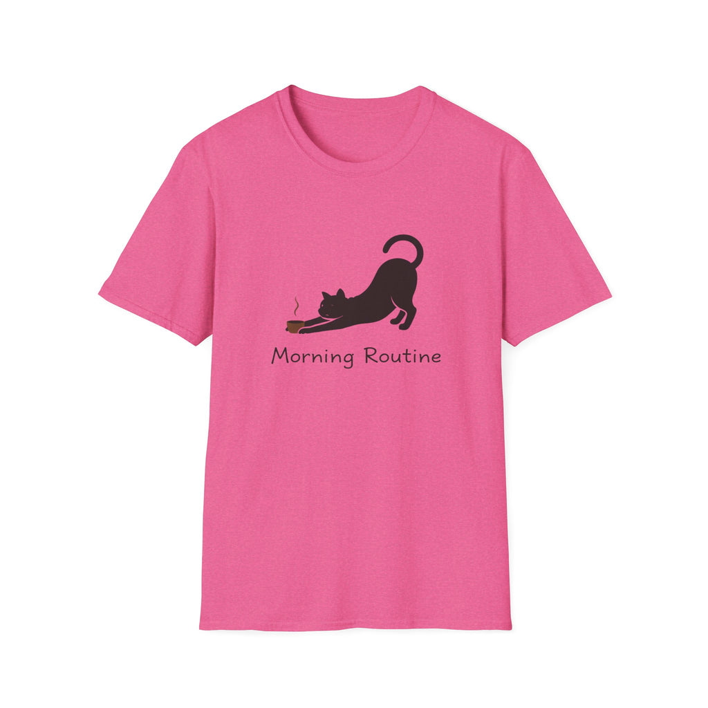 Morning Routine Cat & Coffee T-Shirt