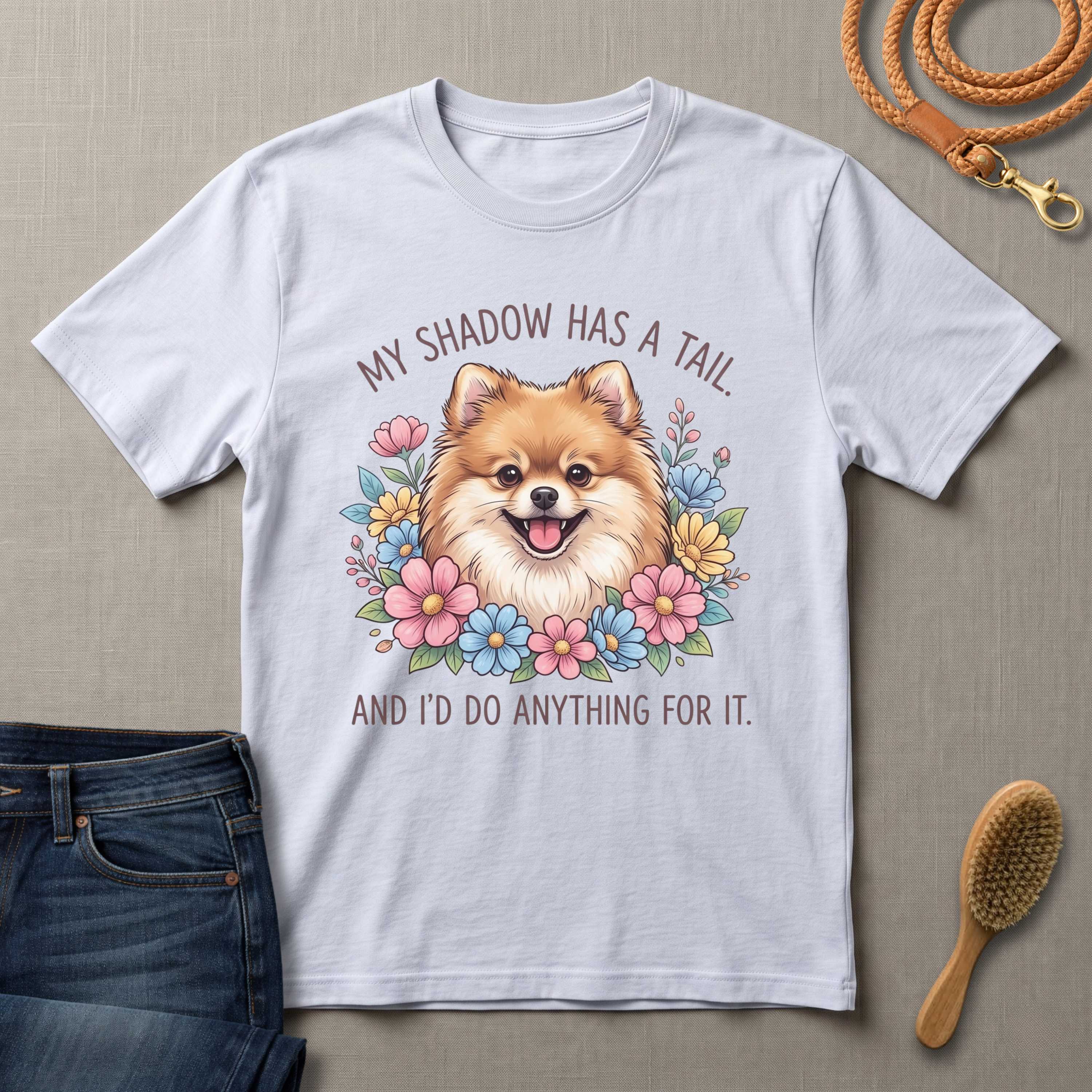 My Shadow Has a Tail Dog T-Shirt