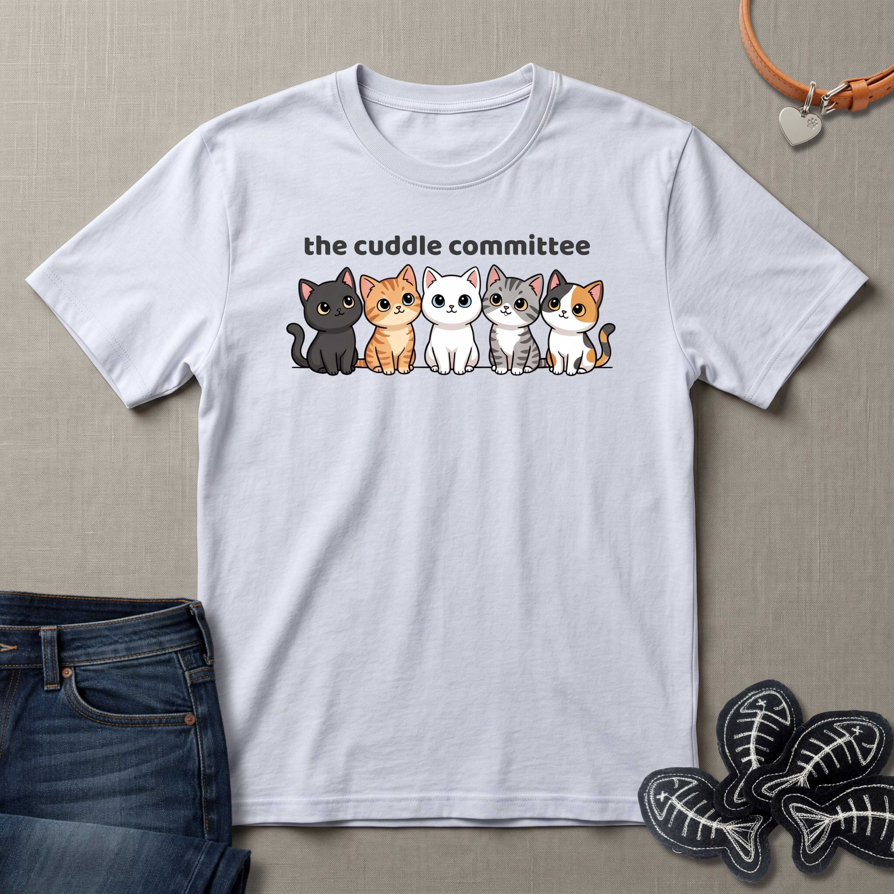 The Cuddle Committee Cat T-Shirt