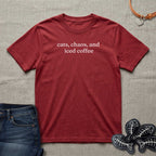 cats, chaos and iced coffee T-Shirt