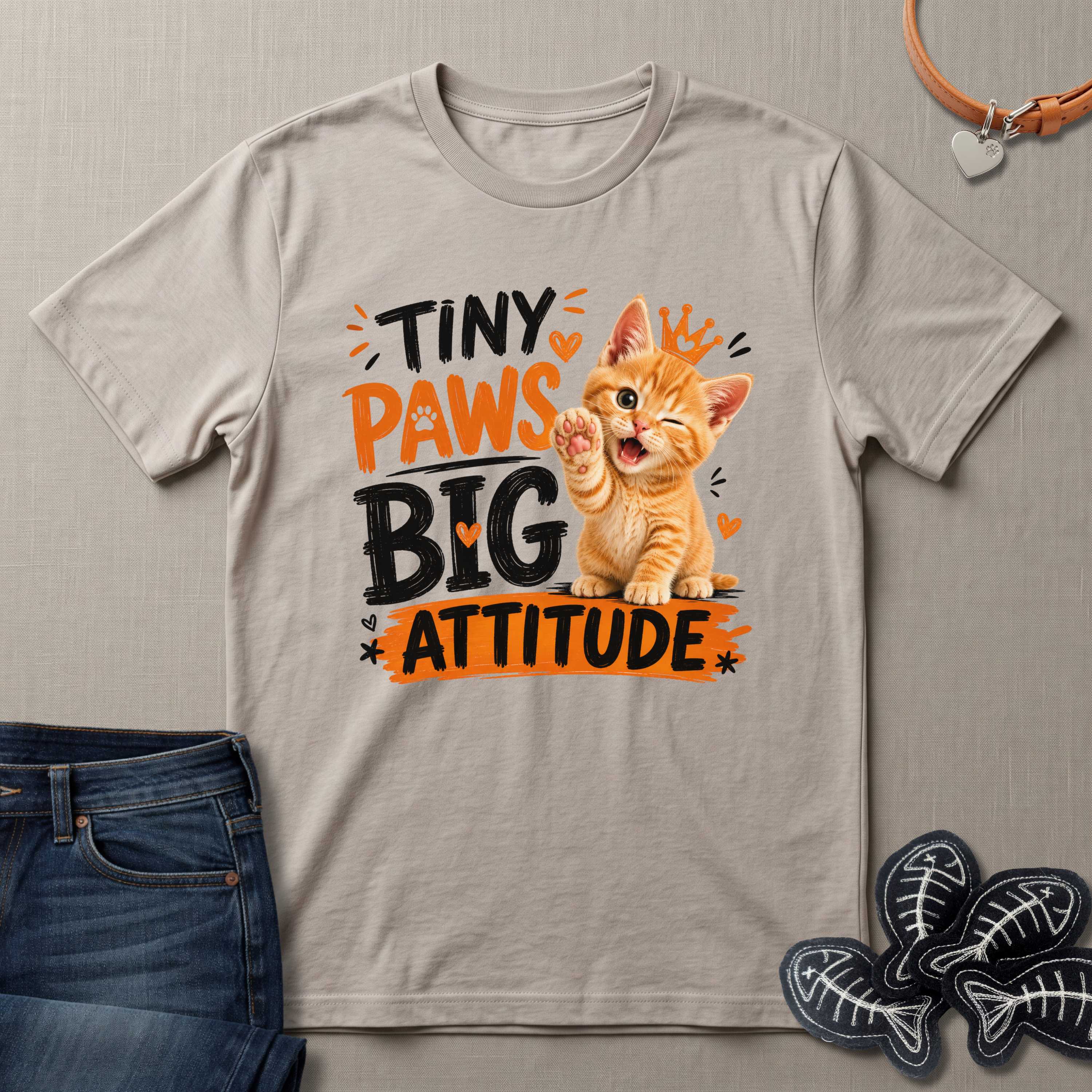 Tiny Paws Big Attitude T-Shirt