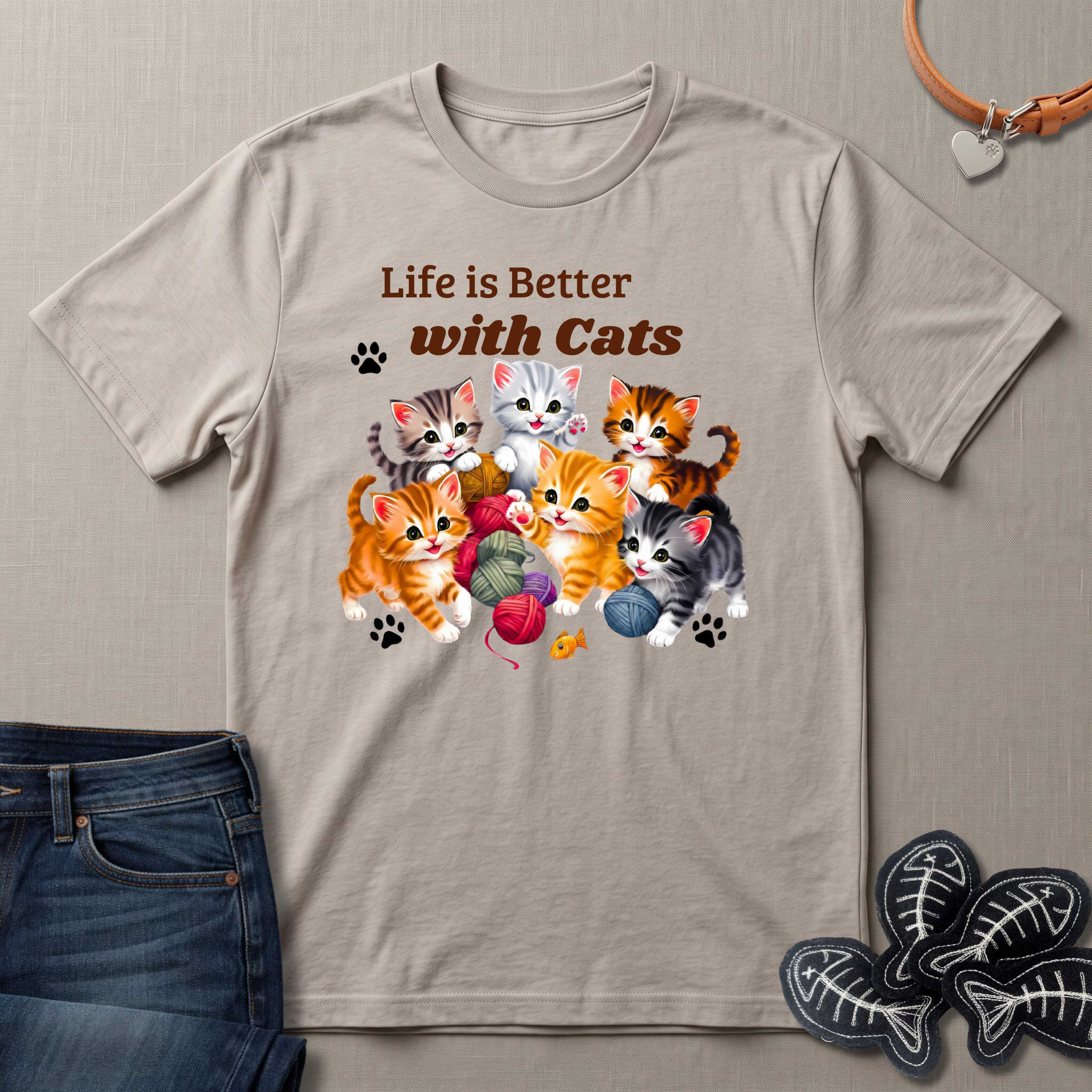 Life is Better with Cats T-Shirt