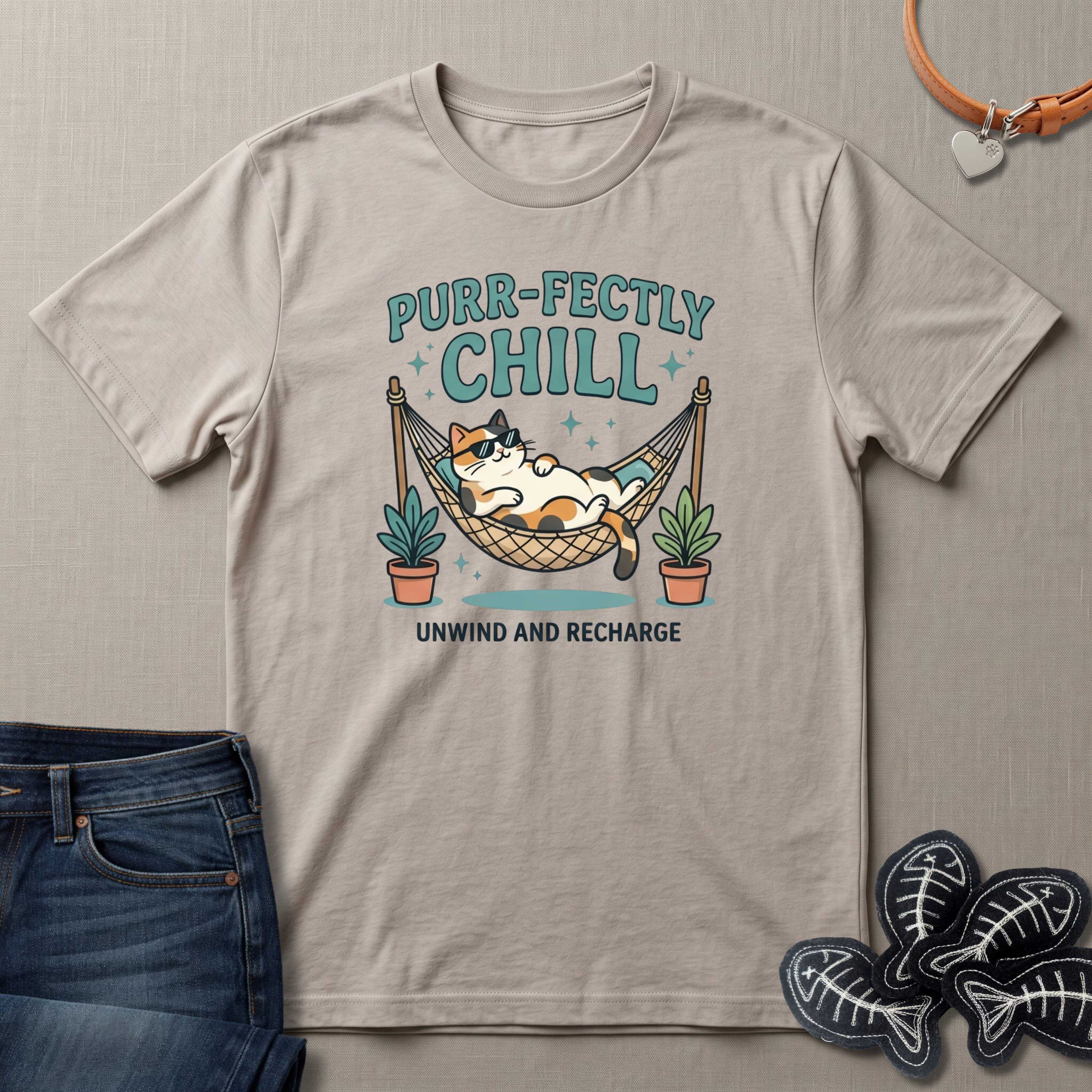 Purr-fectly Chill Cat T-Shirt