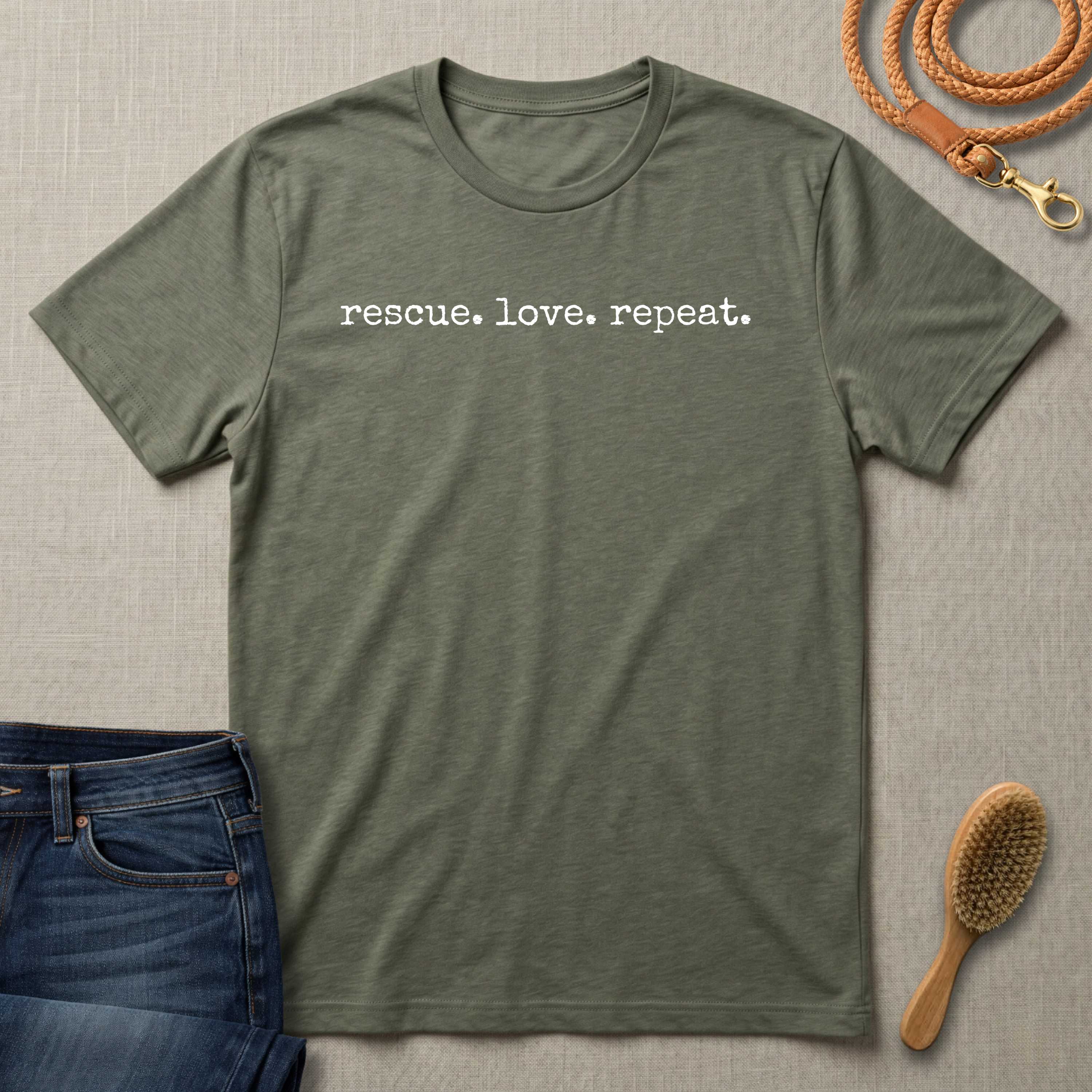 Rescue. Love. Repeat.  T-Shirt