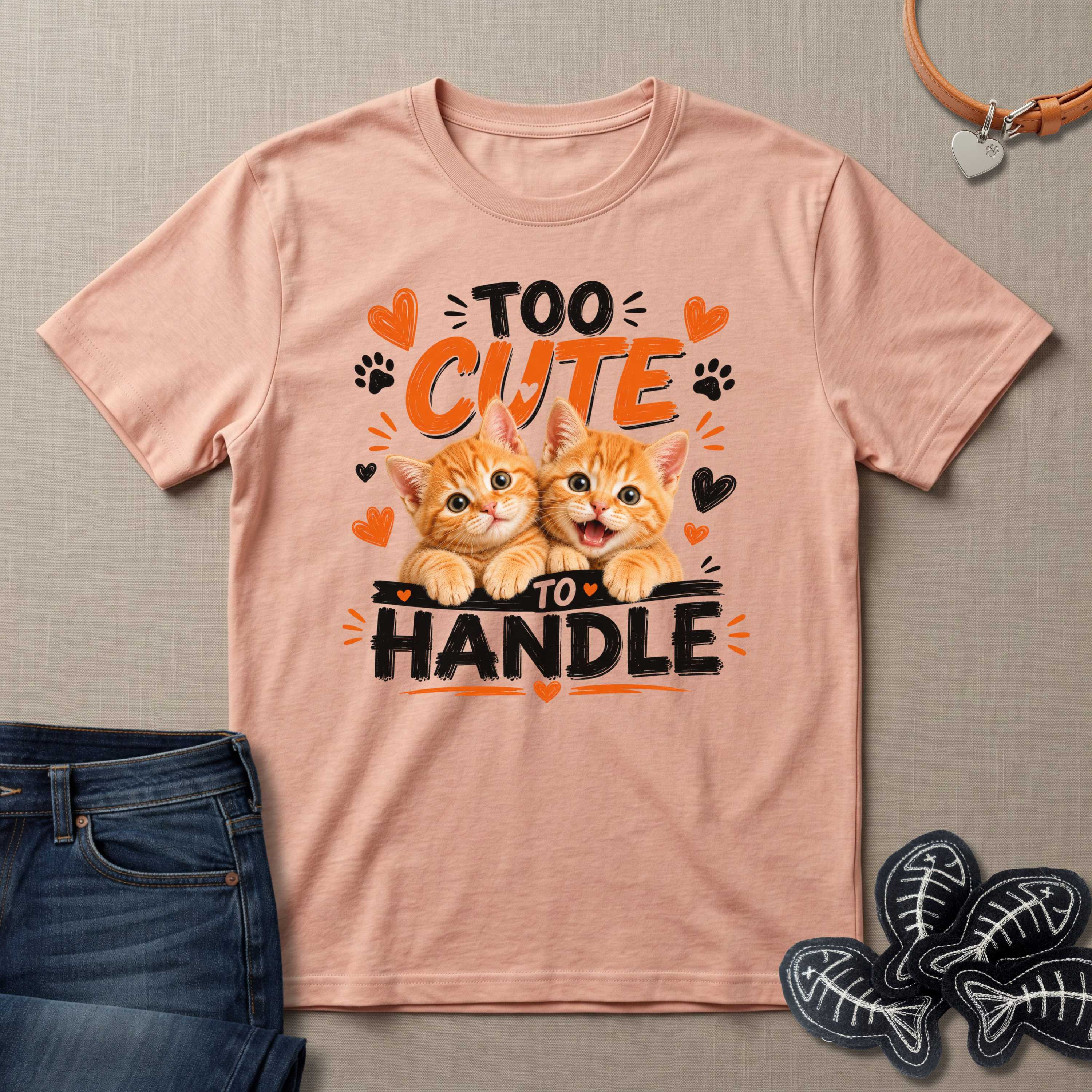 Too Cute to Handle Cat T-Shirt