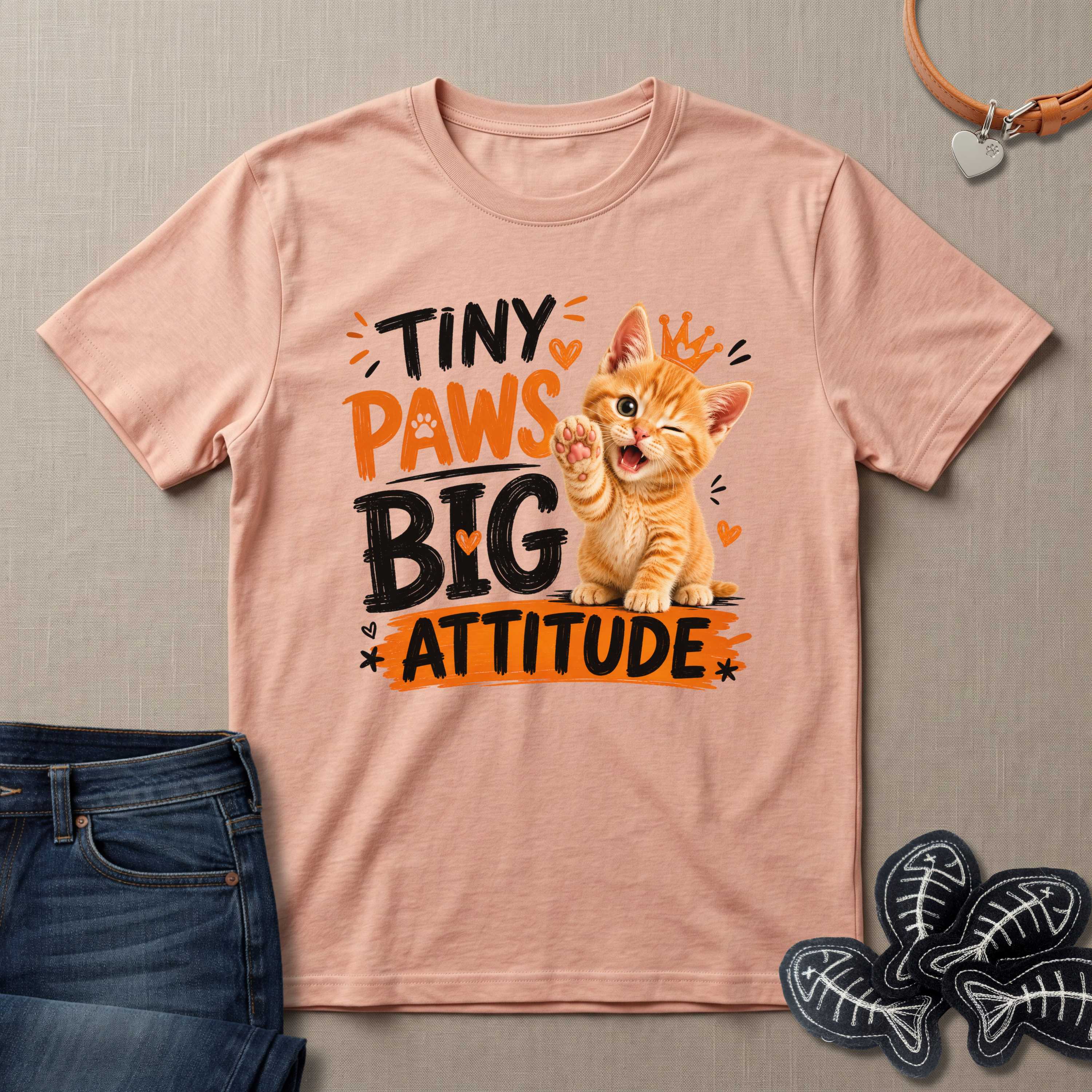 Tiny Paws Big Attitude T-Shirt