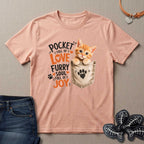 Pocket Full of Love Cat T-Shirt