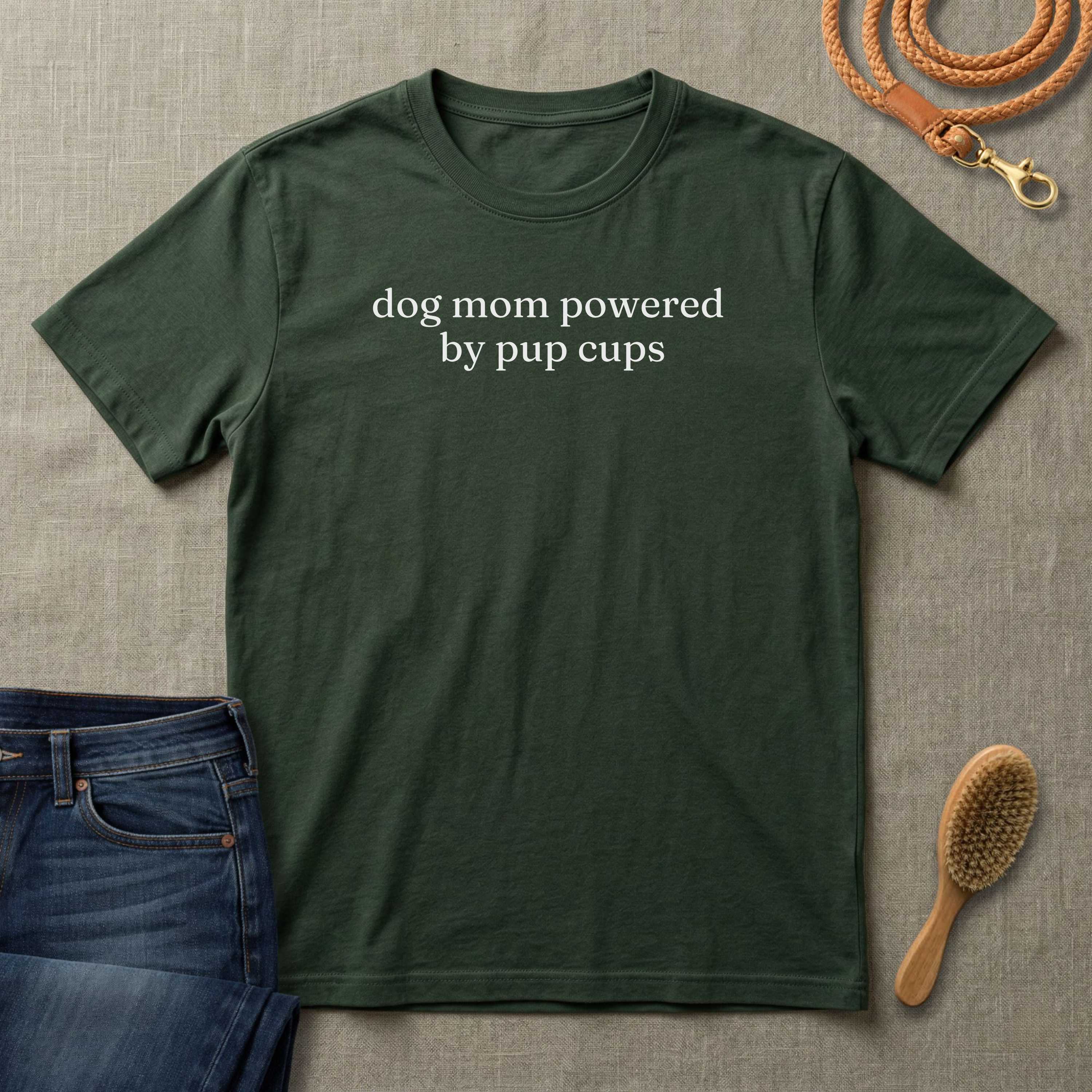dog mom powered by pup cups T-Shirt