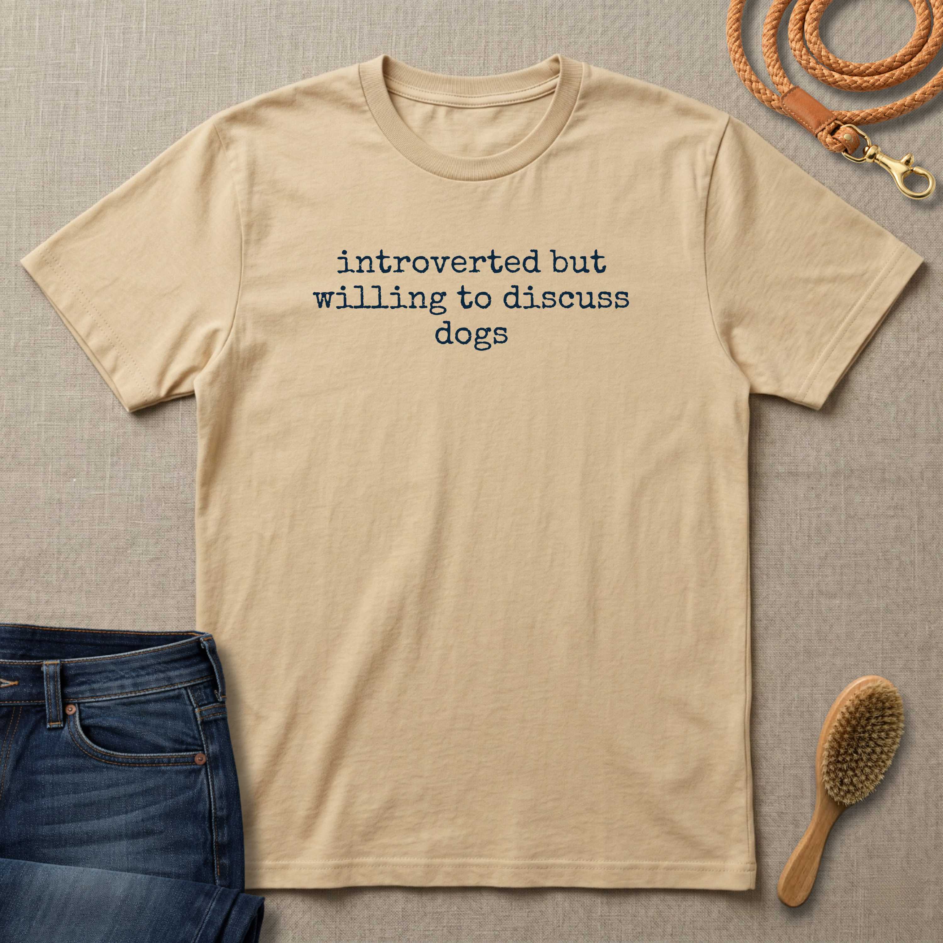 Introverted But Willing To Discuss Dogs T-Shirt