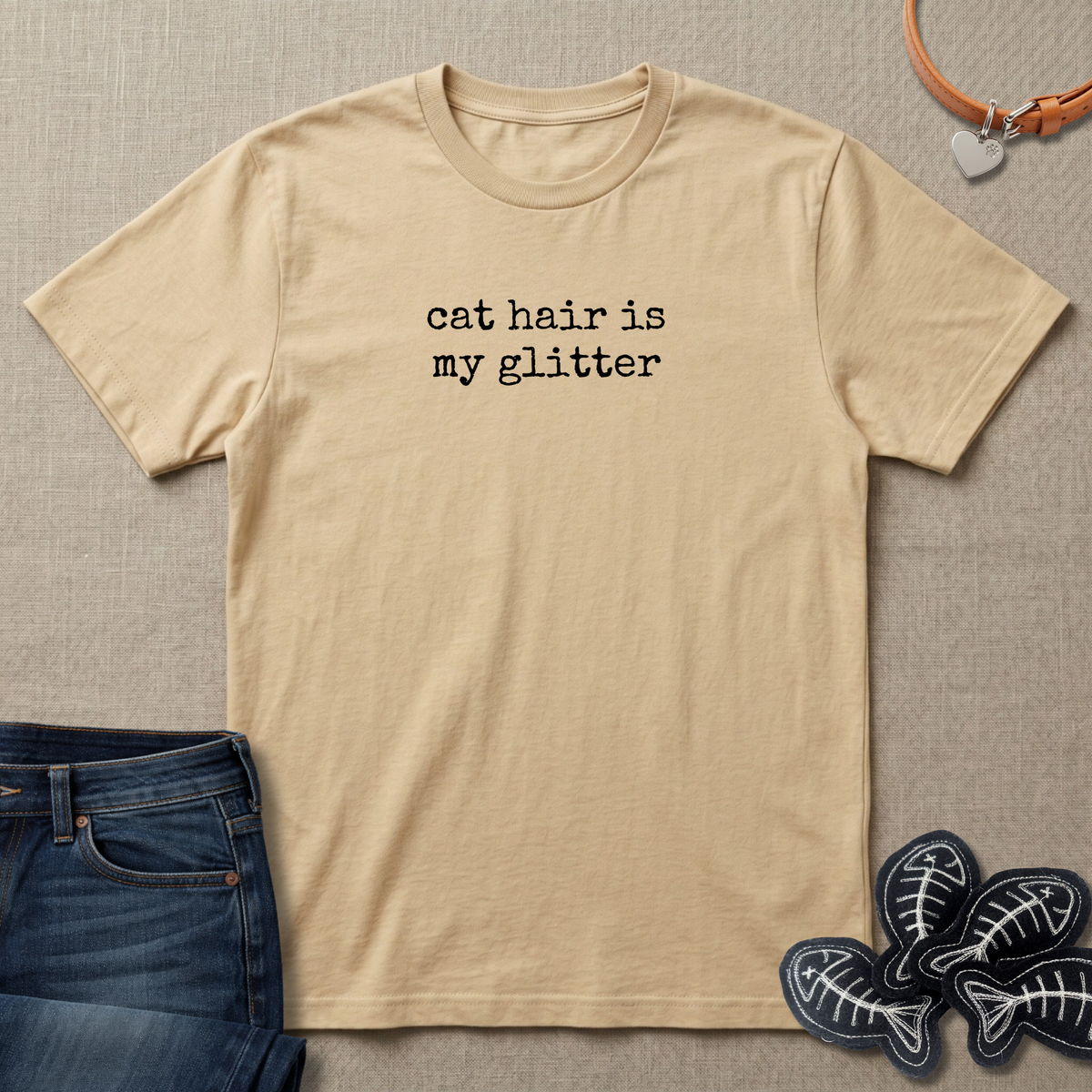 Cat hair is my Glitter T-Shirt