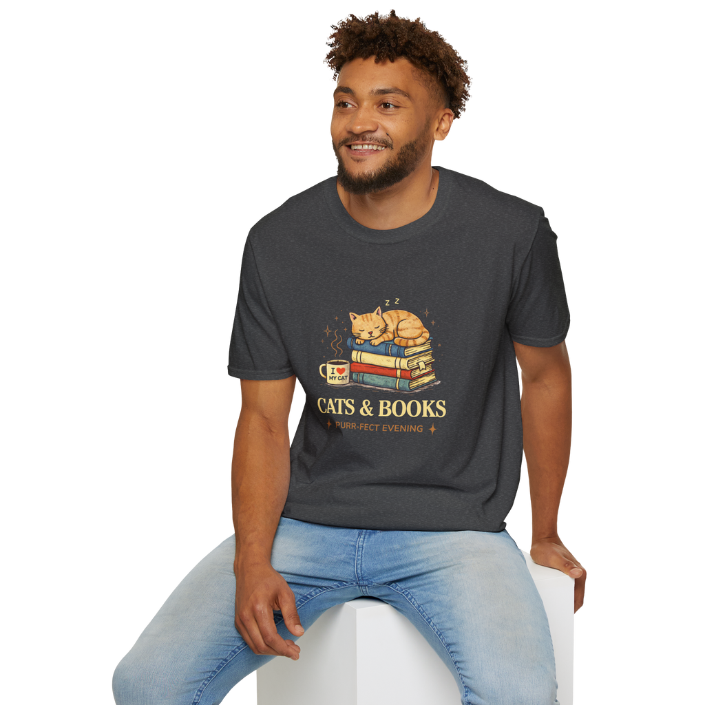 Cats & Books T-Shirt