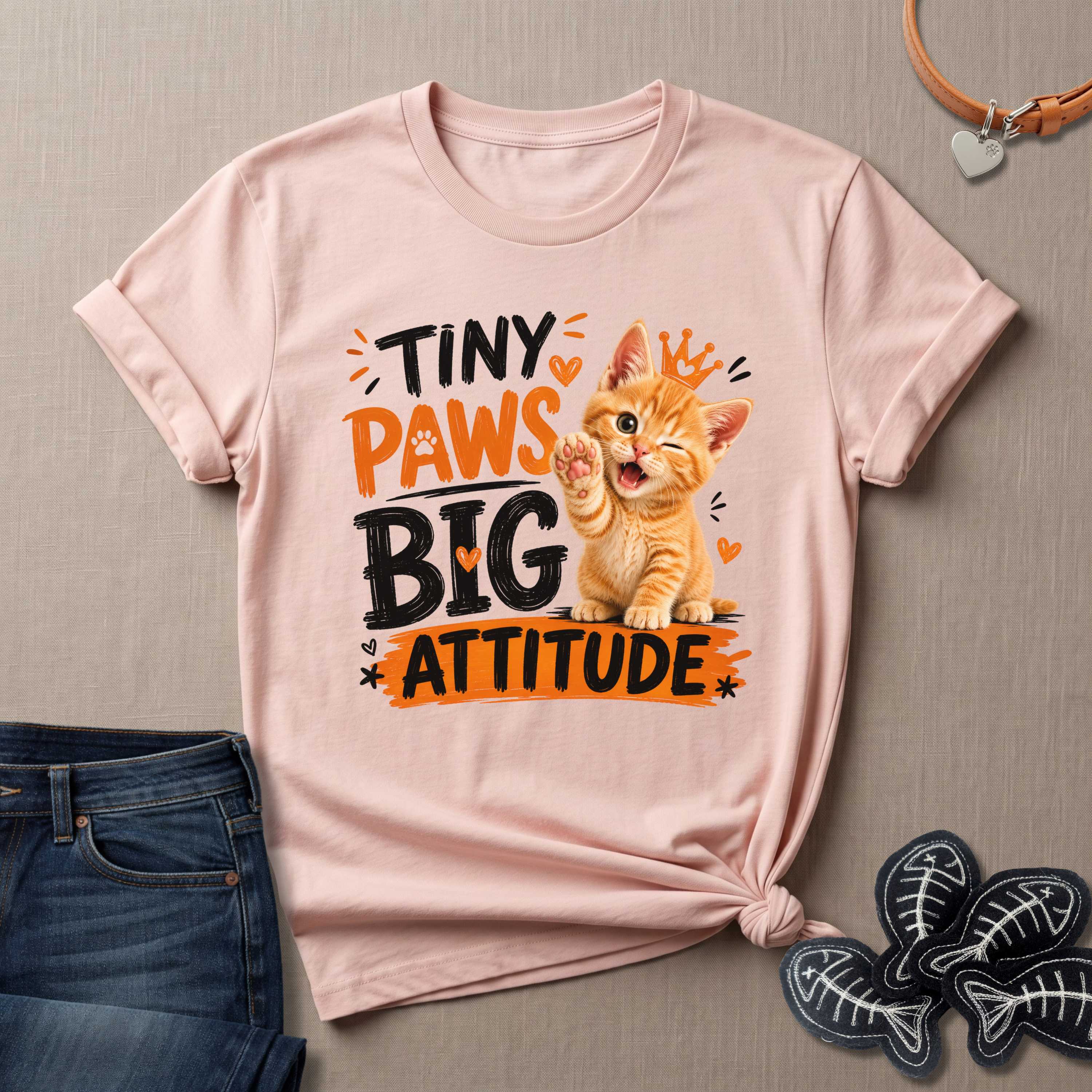 Tiny Paws Big Attitude T-Shirt