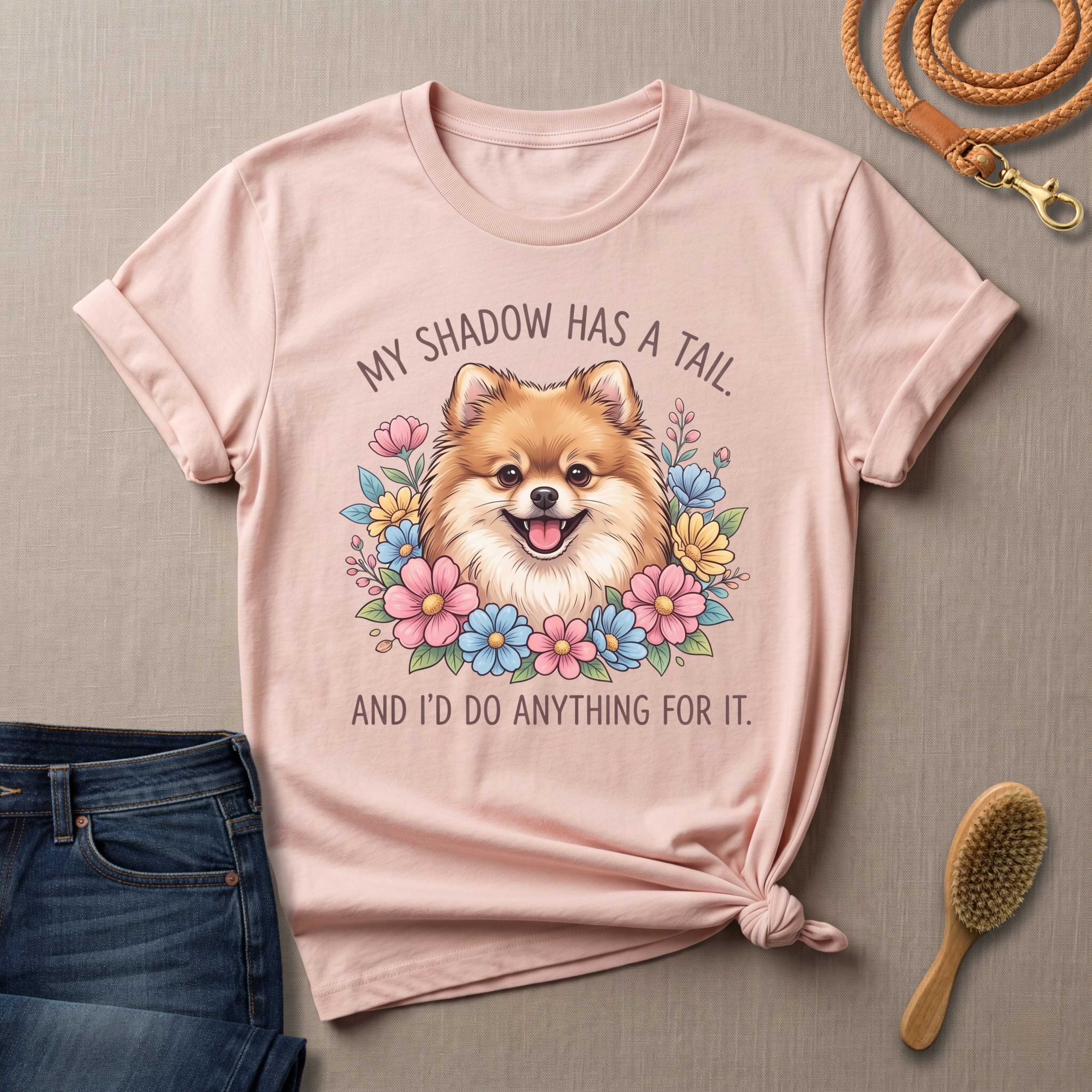 My Shadow Has a Tail Dog T-Shirt